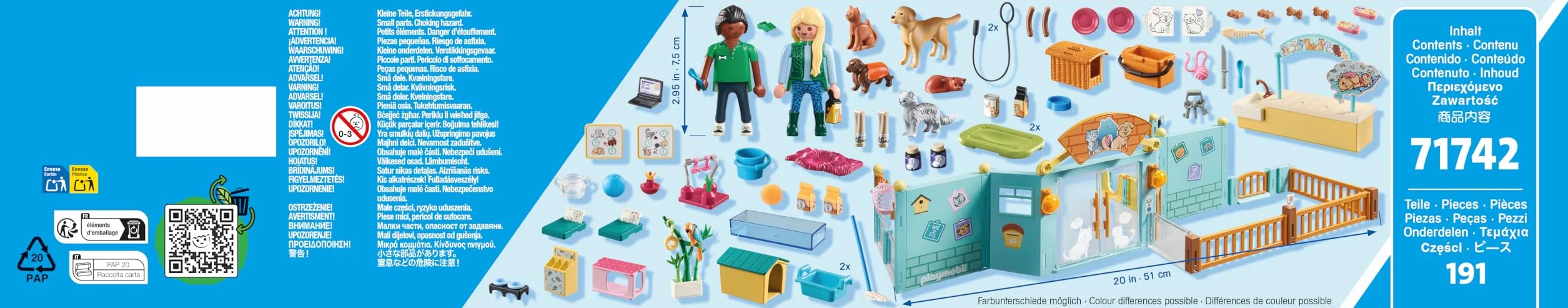 PLAYMOBIL | My Life | Hotel dla zwierząt | Zabawki dla dzieci | Zestaw figurek zwierząt | Zabawki dla dzieci od 4 lat | 71742