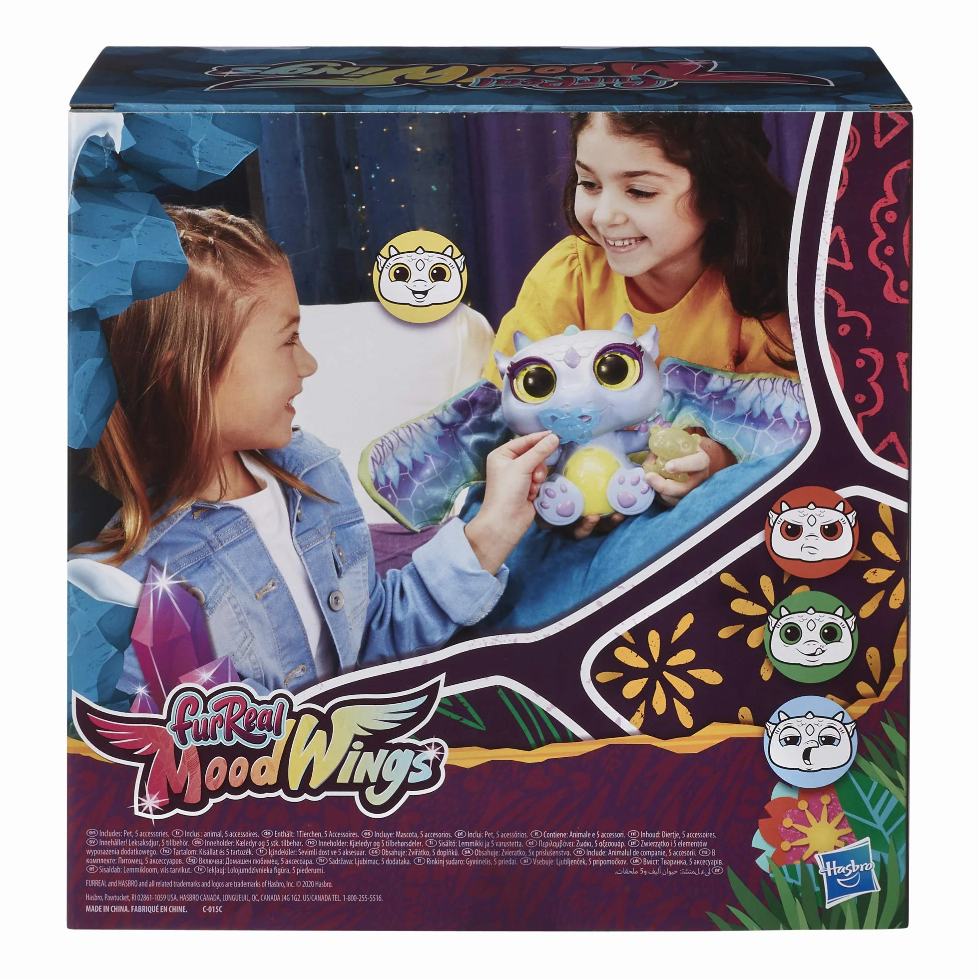 FurReal friends Moodwings Snow Dragon Interaktywna zabawka dla zwierząt domowych, ponad 50 dźwięków i reakcji, wiek od 4 lat [wyłącznie w serwisie Amazon] – wyłącznie w serwisie Amazon