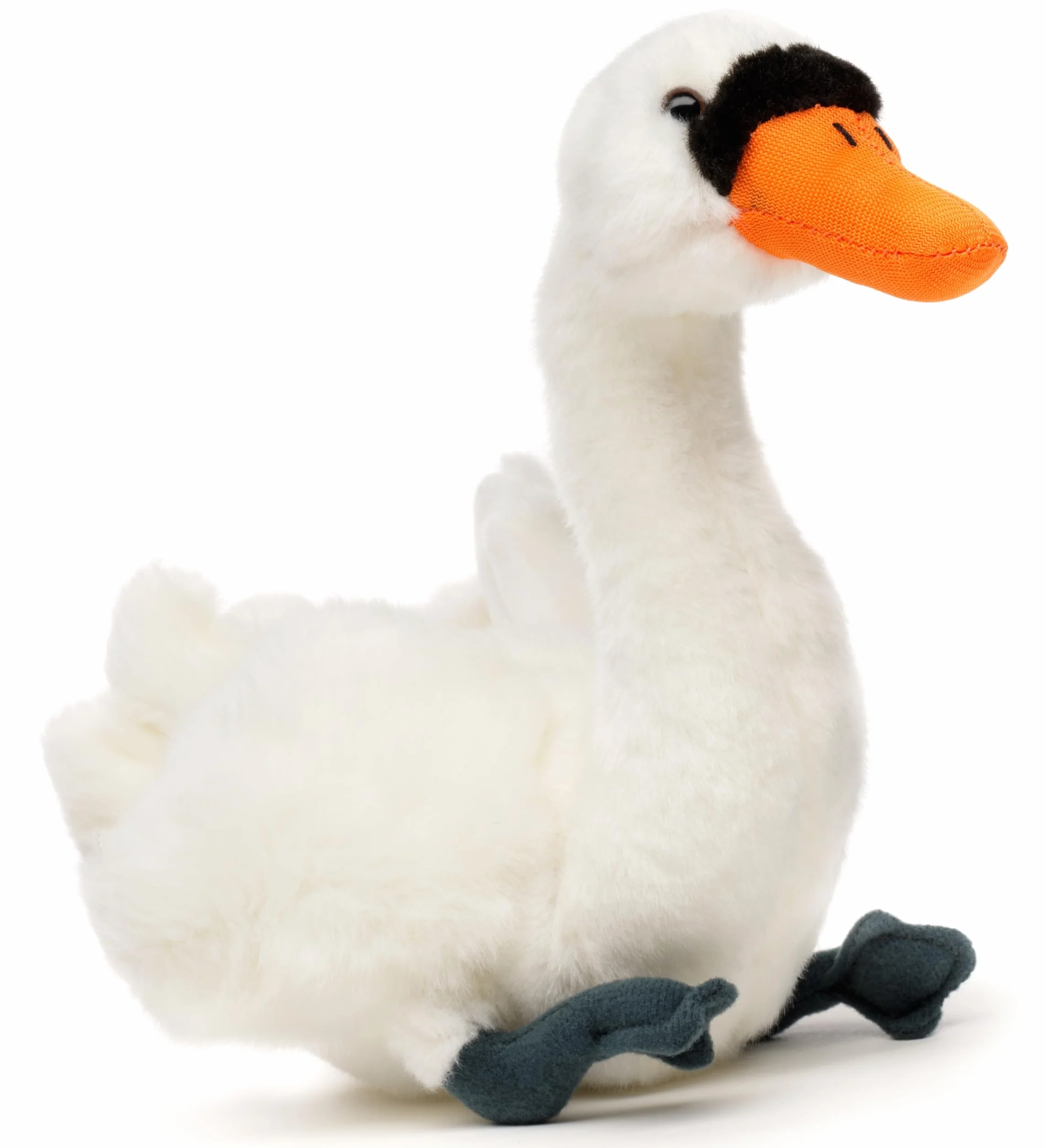 Uni-Toys - Łabędź - 16 cm (długość) - pluszowy ptak - pluszowa zabawka, przytulanka