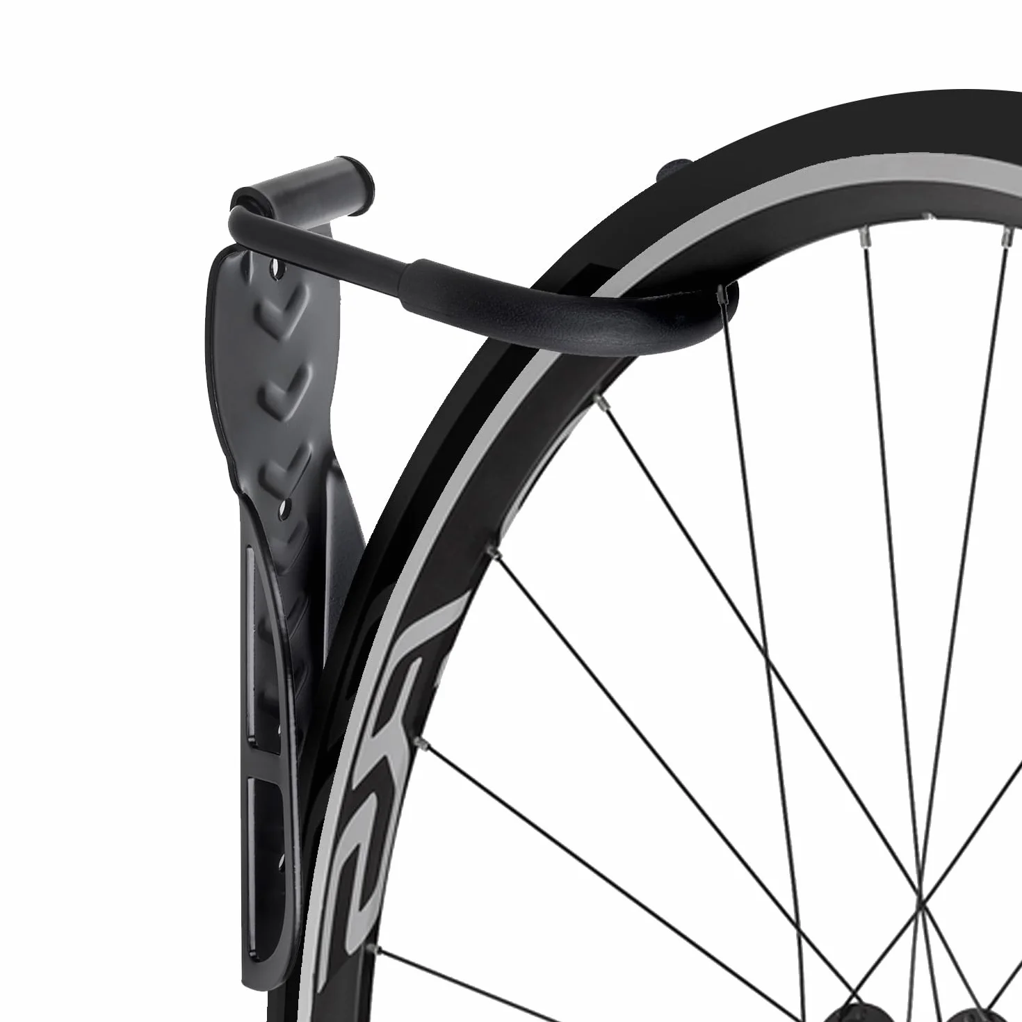 Maclean Stojak rowerowy uchwyt ścienny pionowy stalowy hak do przechowywania 61-74 cm (4)
