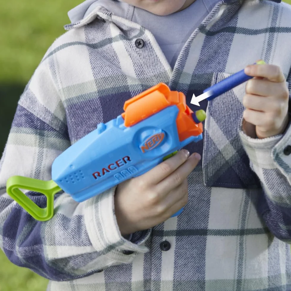 Nerf Elite Junior Racer Easy Play Dart-Blaster