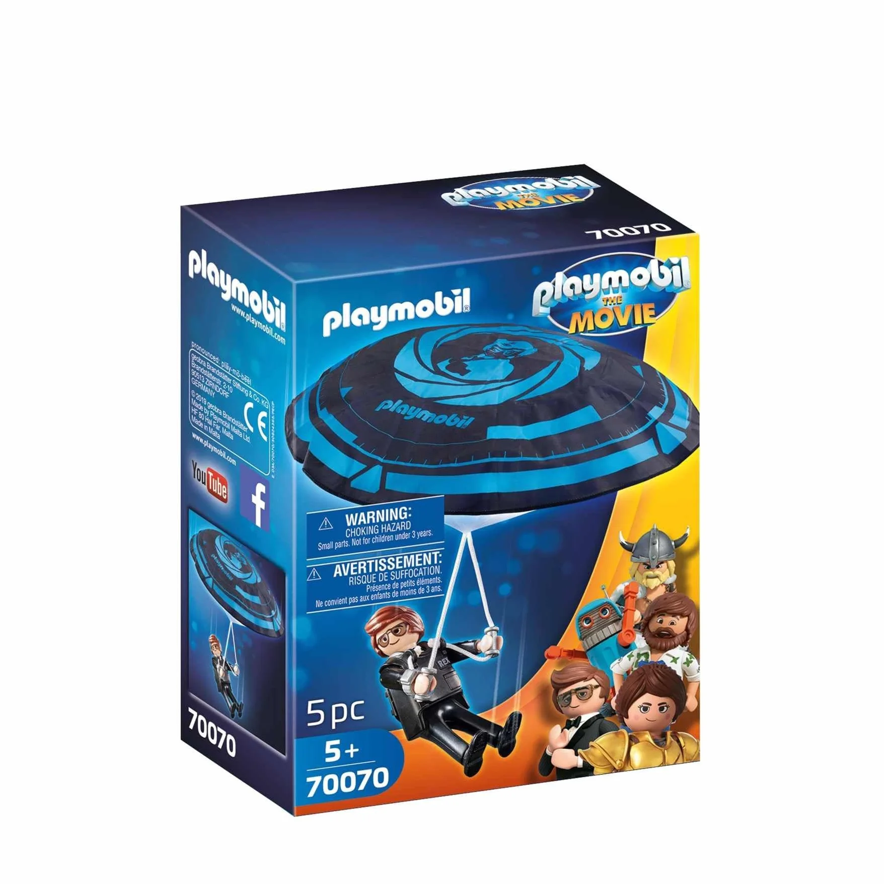 PLAYMOBIL: The Movie 70070 Rex Dasher ze spadochronem, od 5 lat