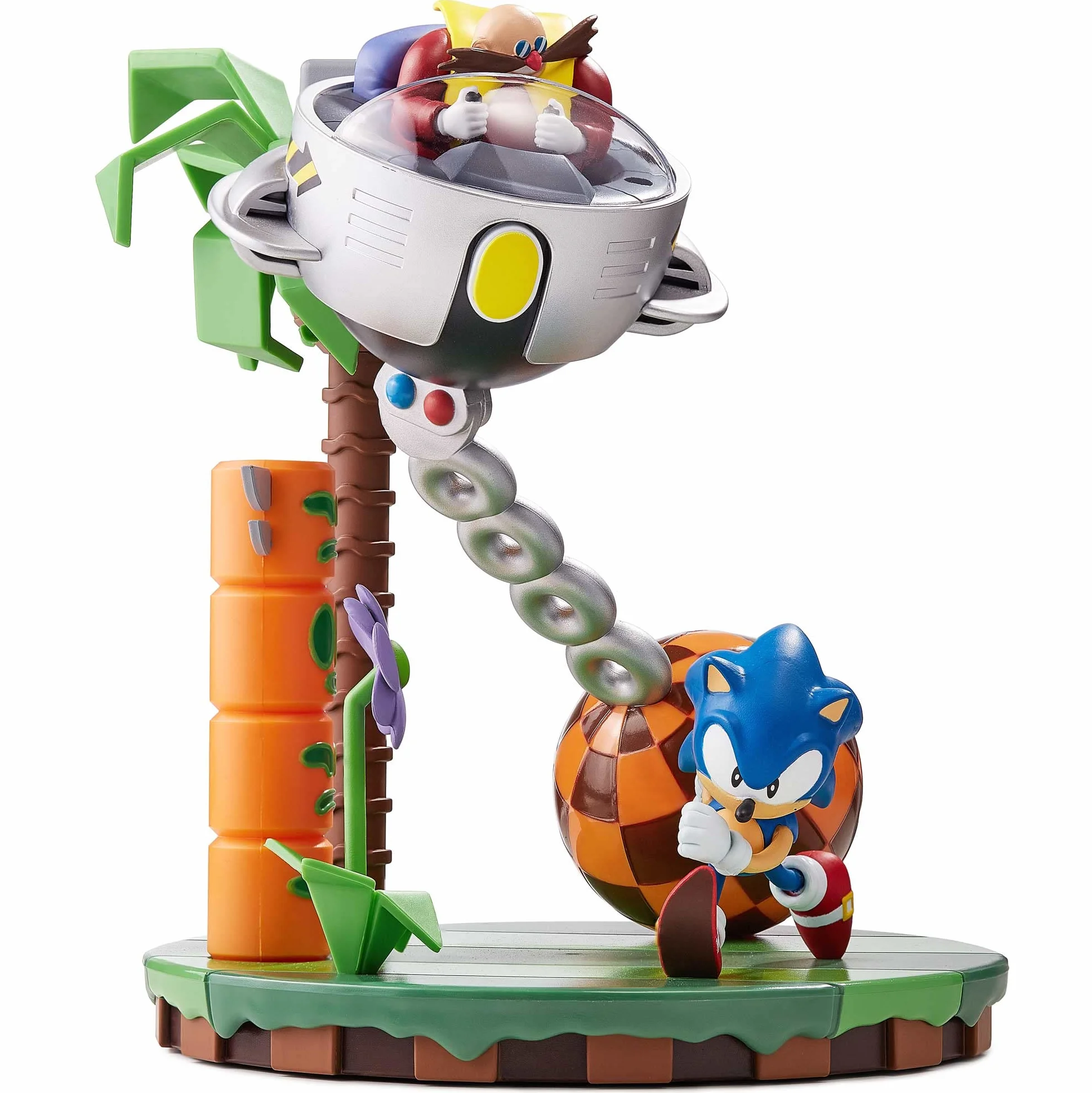 NUMSKULL Oficjalna statuetka SEGA Sonic & Dr Eggman 30th Anniversary Limited Edition 23 cm 23 cm - oficjalny produkt Sonic The Hedgehog