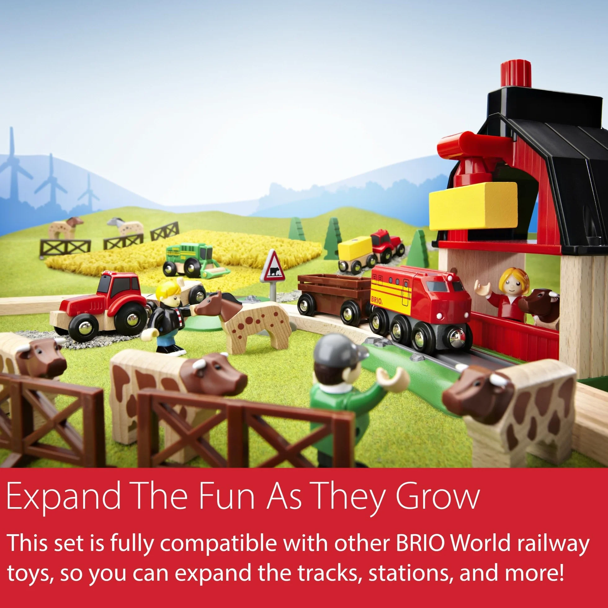 BRIO World Bauernhof-Zug