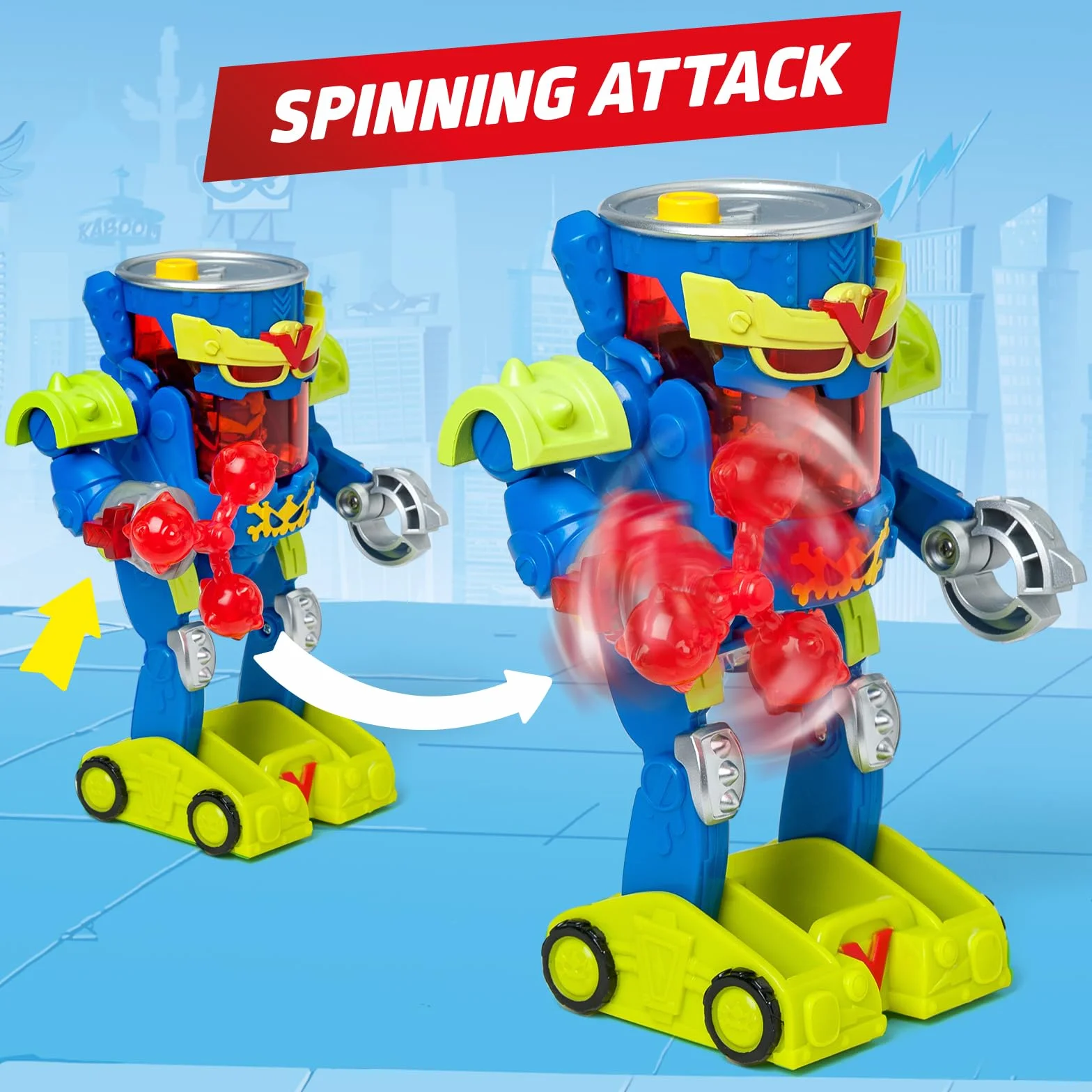 SUPERTHINGS - Ultra Striker Mr. King. Mr. King Ultra Striker Robot z serialu SuperThings Kazoom Power". Zawiera 1 Ultra Striker Robot, 1 Mr. King Exclusive