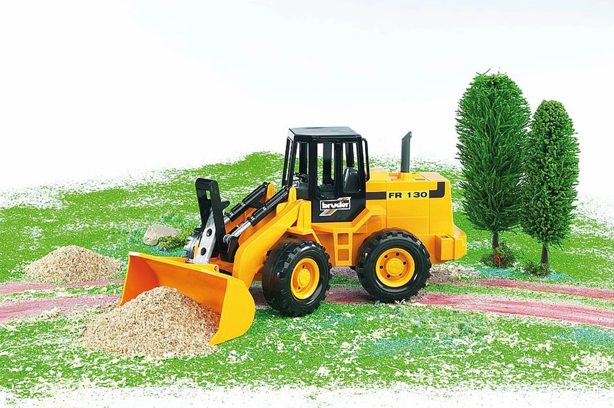 bruder 02425 - Ładowarka przegubowa FR 130 - 1:16 Pojazd, Ładowarka czołowa, Budownictwo, Pojazd budowlany, Maszyna budowlana, Zabawka