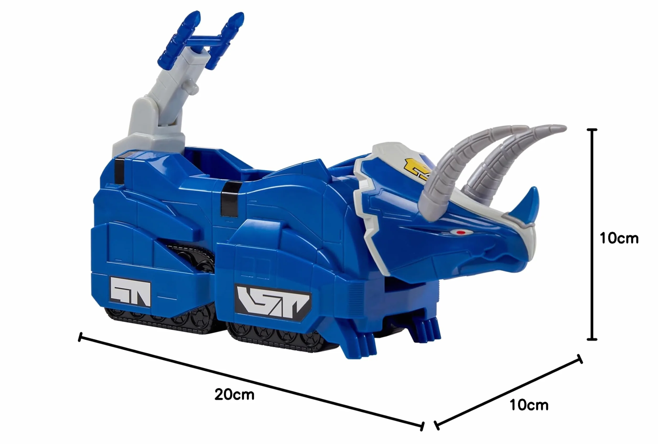 Power Rangers - Kolekcja Megazord, przegubowe Zords, Figurka, 20 cm, model Triceratops Dinozord, dla dzieci od 4 lat, PWG051