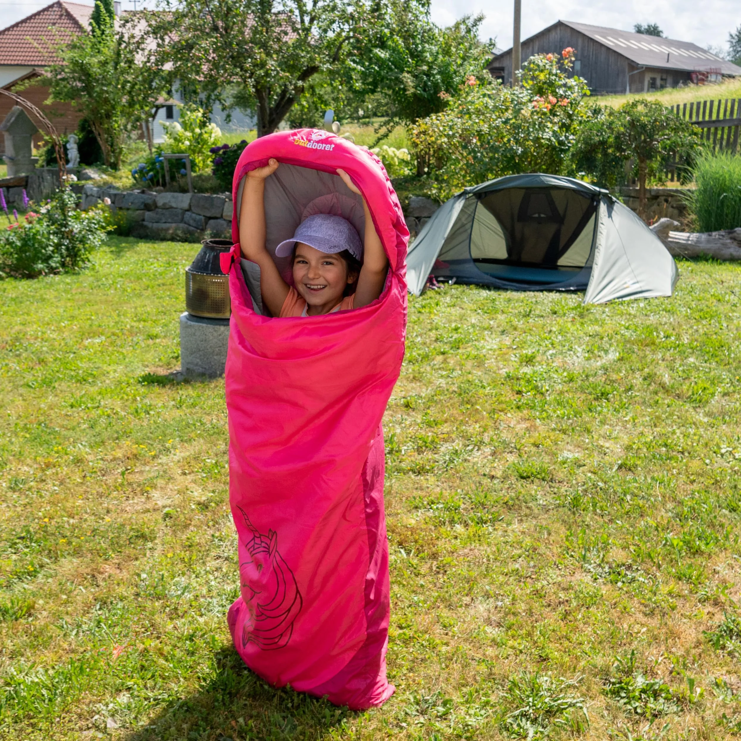 outdoorer Śpiwór dziecięcy Dream Express – śpiwór dla dzieci, z podszewką bawełnianą