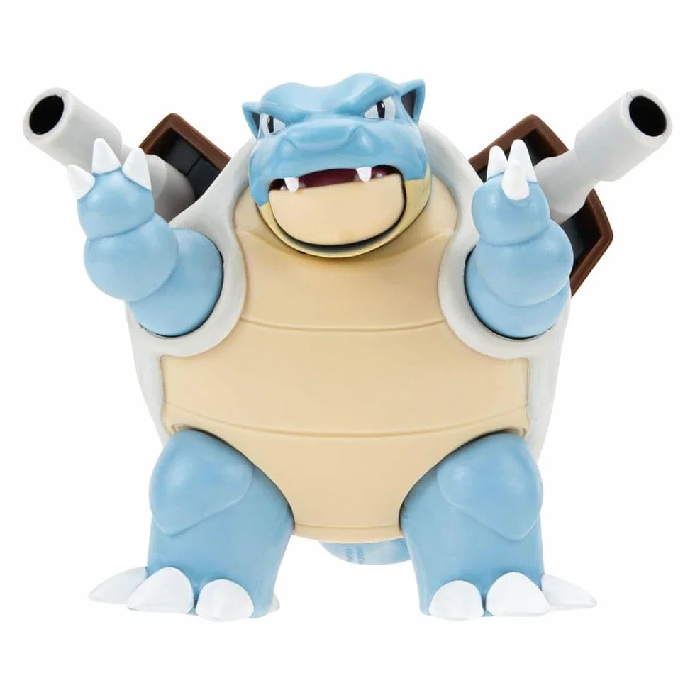 Pokémon PKW3035 - Battle Feature Figure - Turtok, oficjalne ruchome figurki, 11,5 cm