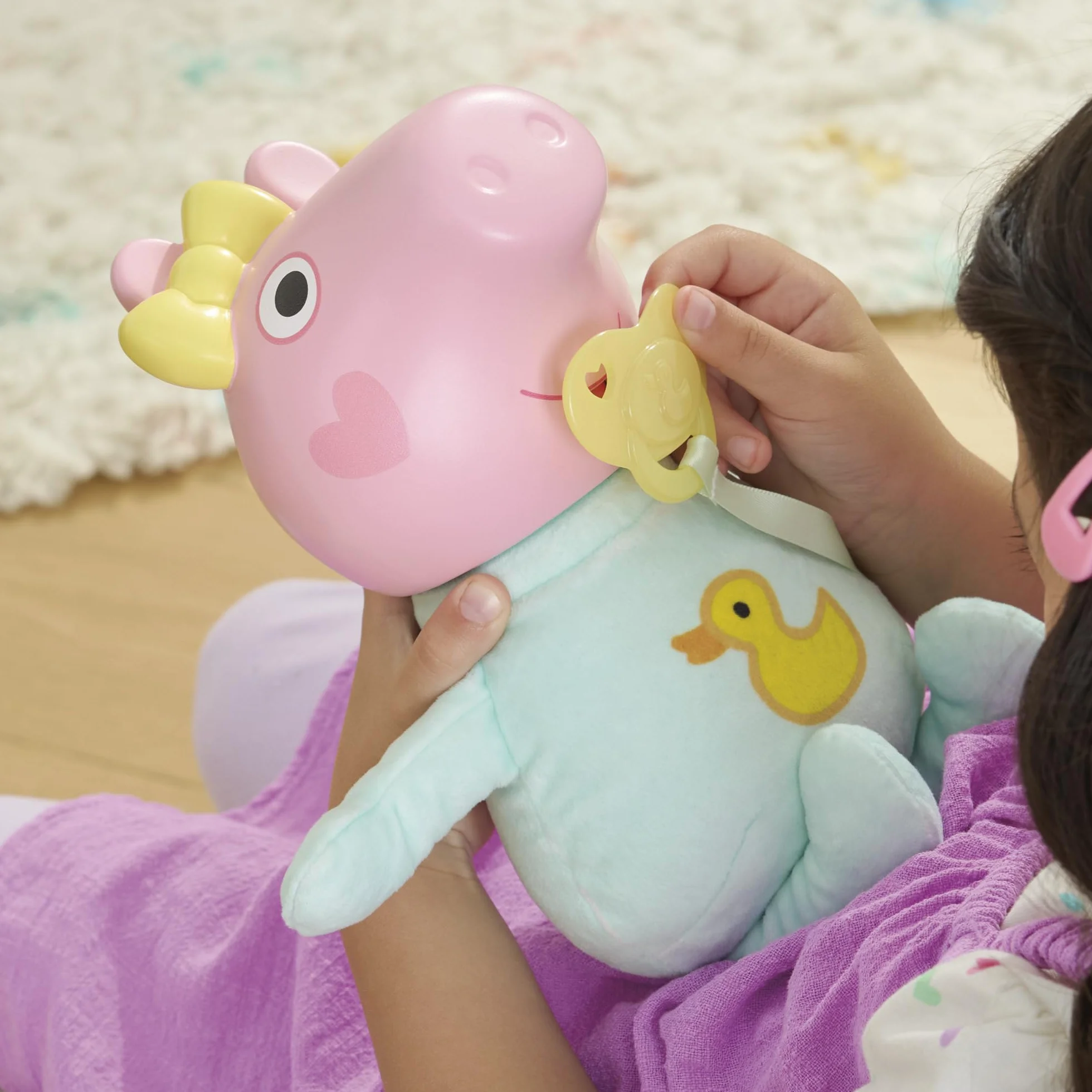 Peppa Pig Interaktywna Lalka Świnka Peppa Chrumkanie i Przytulanie Evie