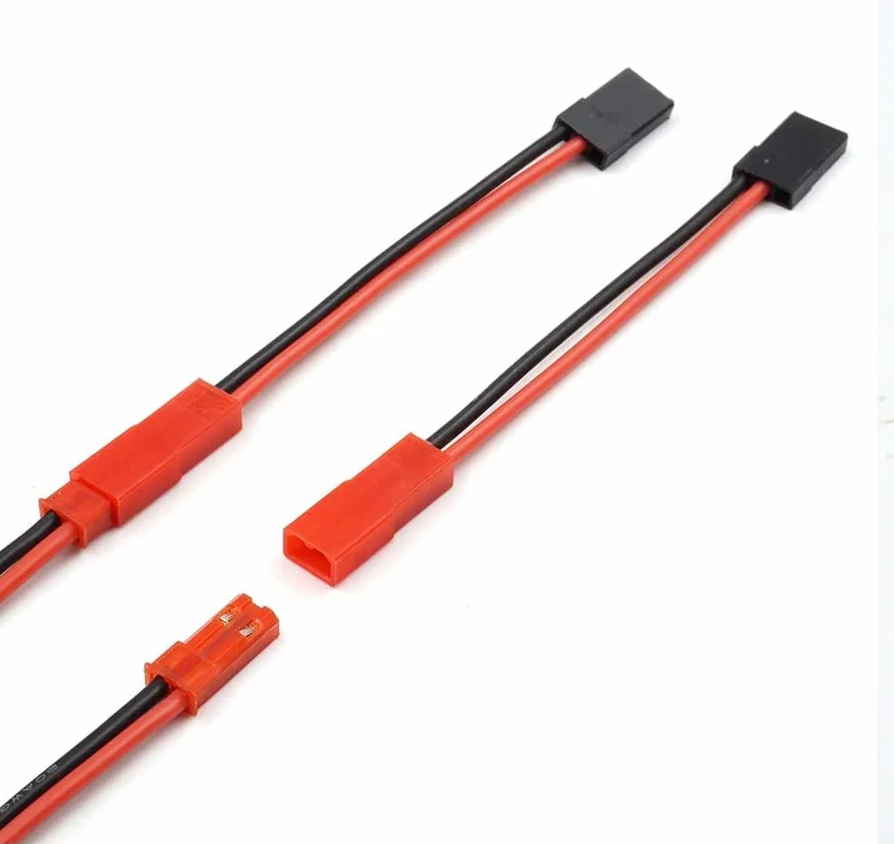 GTIWUNG 6 sztuk RC JST wtyczka żeńska ESC bateria JST Connector Gniazdo Y kabel do 1/10 RC Crawler Traxxas TRX-4