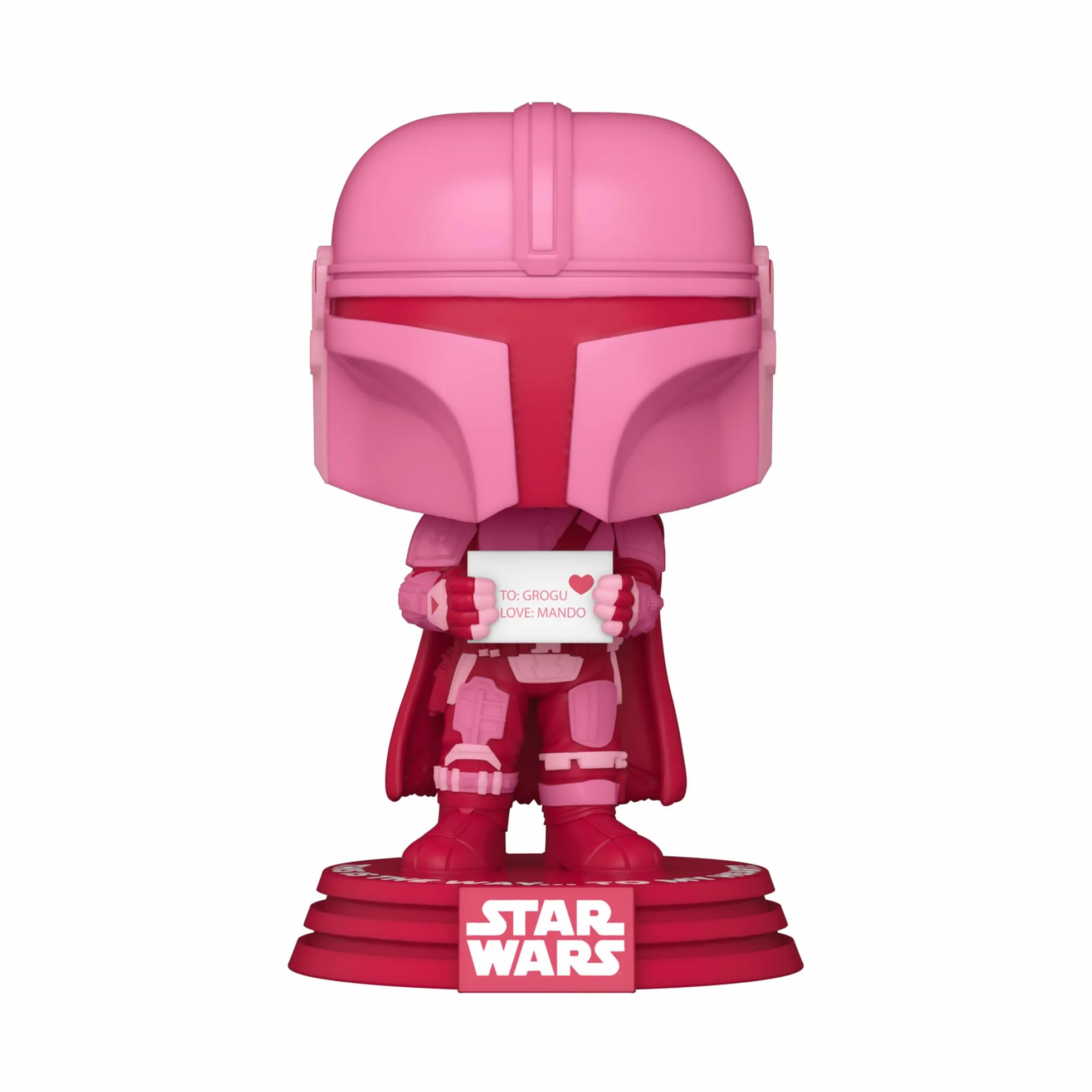 Funko Pop! Star Wars: Valentines - Mandalorian - Star Wars: the Mandalorian - kolekcjonerska figurka winylowa - pomysł na prezent - oficjalny towar - zabawki dla dzieci i dorosłych - dla fanów