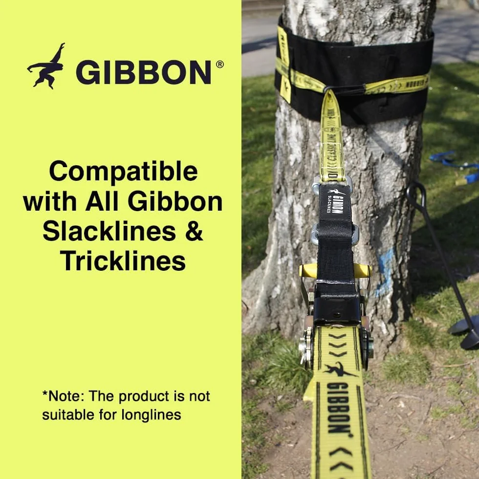 Gibbon Slacklines Sprzęt z powolnym zwalnianiem, idealne rozwiązanie dla gładkiego i przyjaznego dla materiału odciążenia Slackline