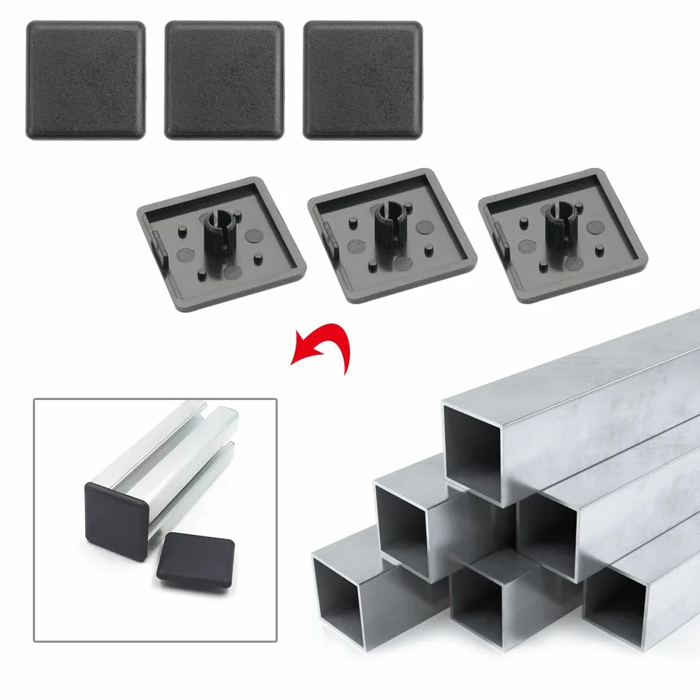 40 sztuk zaślepek profilu aluminiowego 30 x 30, zaślepki z profilu aluminiowego, etui ochronne z tworzywa sztucznego do profili aluminiowych 3030, norma europejska, przemysłowe profile aluminiowe,