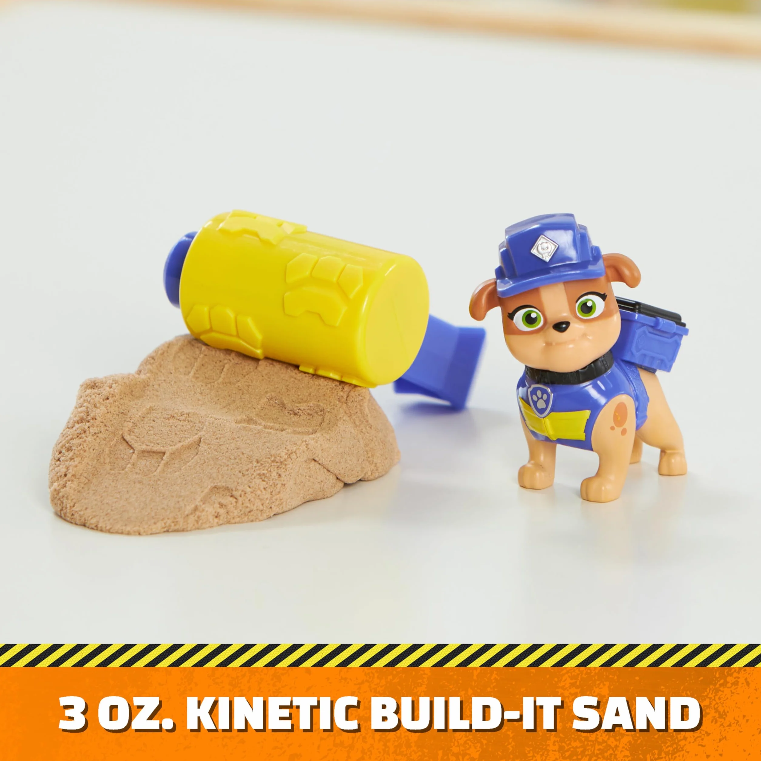 Ruben & Company - PAKIET 2 FIGURINES RUBEN & MIX + AKCESORIA - Figurka kolekcjonerska - Figurka Pat Patrol i Magiczny Piasek Kinetic Sand - Zabawka Pat Patrol - Zabawka dla dzieci od 3 lat