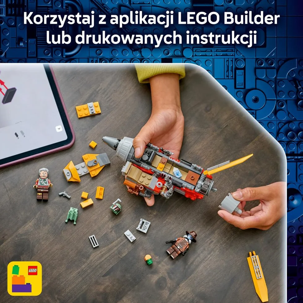 LEGO Star Wars Śmigacz Cobba Vantha, zabawka dla dzieci do zbudowania, pojazd do zbudowania i dwie minifigurki, pomysł na prezent dla chłopca od 6 lat, dla dziewczynki i fanów Gwiezdnych Wojen 75437