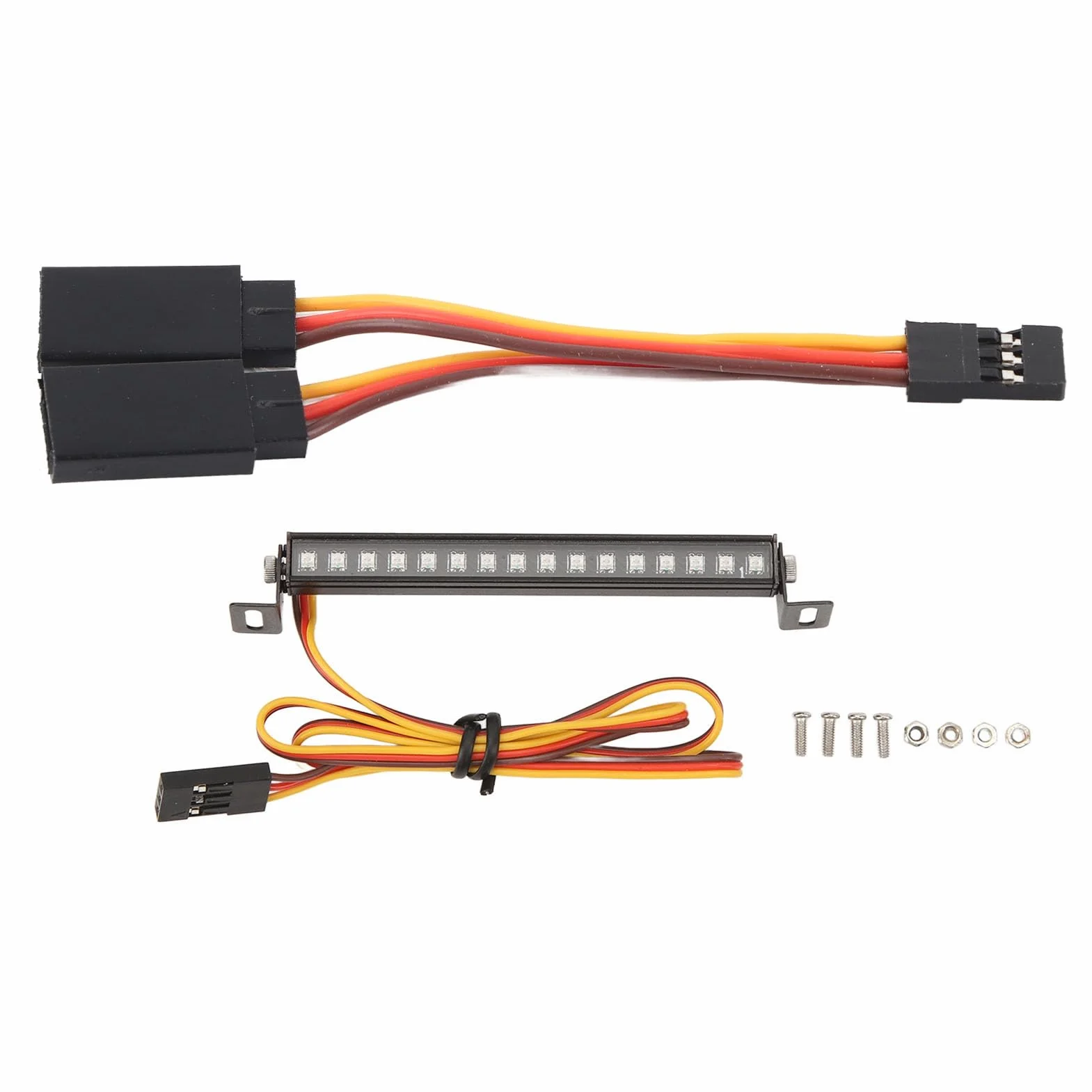 Oświetlenie Dachowe LED RC, Oświetlenie Dachowe Samochodu RC 16LED Wysoka wytrzymałość Mocna wytrzymałość Pełny Kolor Zamiennik dla Traxxas 4M Defender