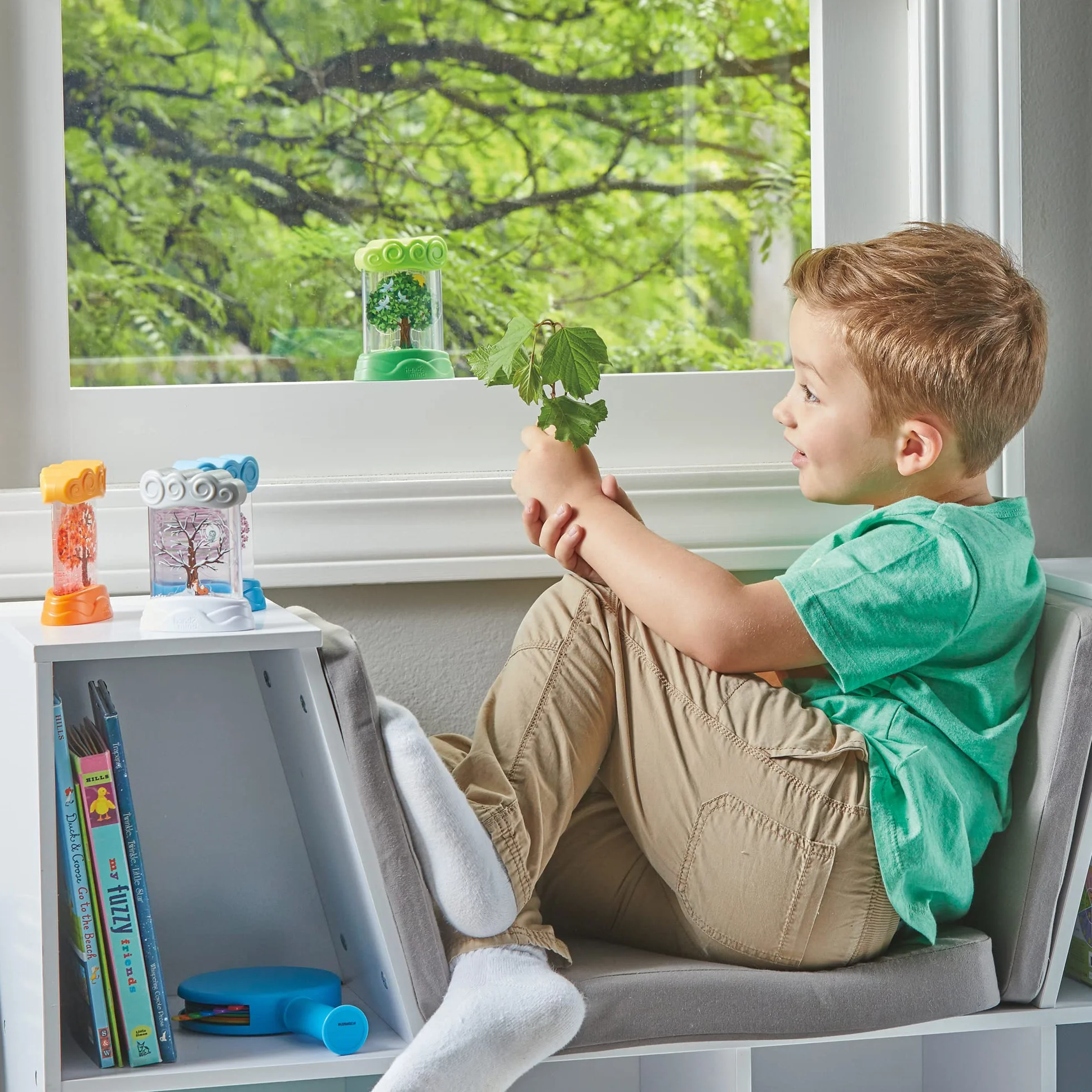 Learning Resources Tubki Sensoryczne z Porami Roku, Antystresowe tubki sensoryczne, Nauka o pogodzie dla dzieci, Narzędzia do łagodzenia lęku, Zabawki łagodzące stres, Pomoce do kącika wyciszenia, 3+