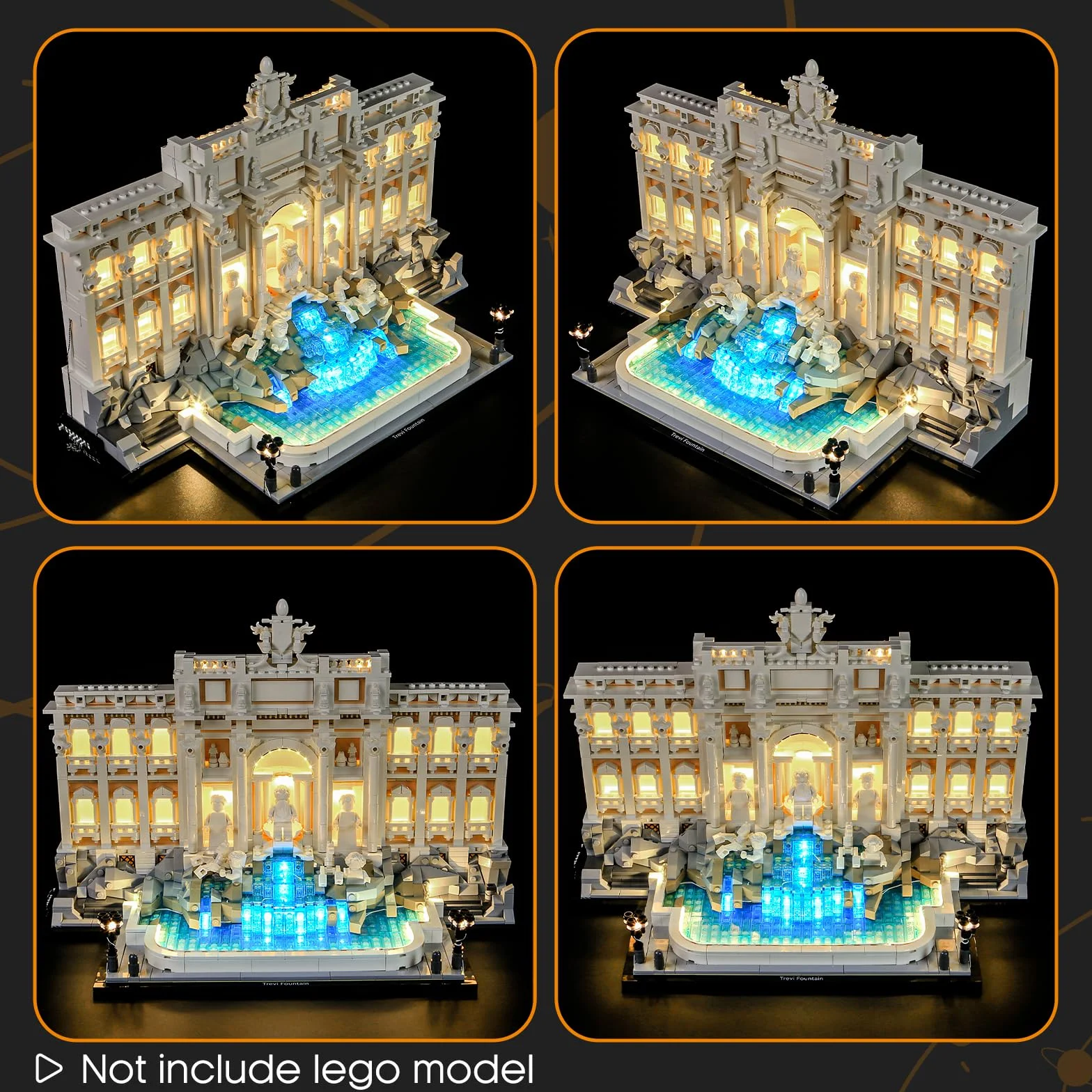 LIGHTAILING Zestaw świateł do Lego-21062 Fontanny di Trevi - model z klocków - nie wymienione na modelu