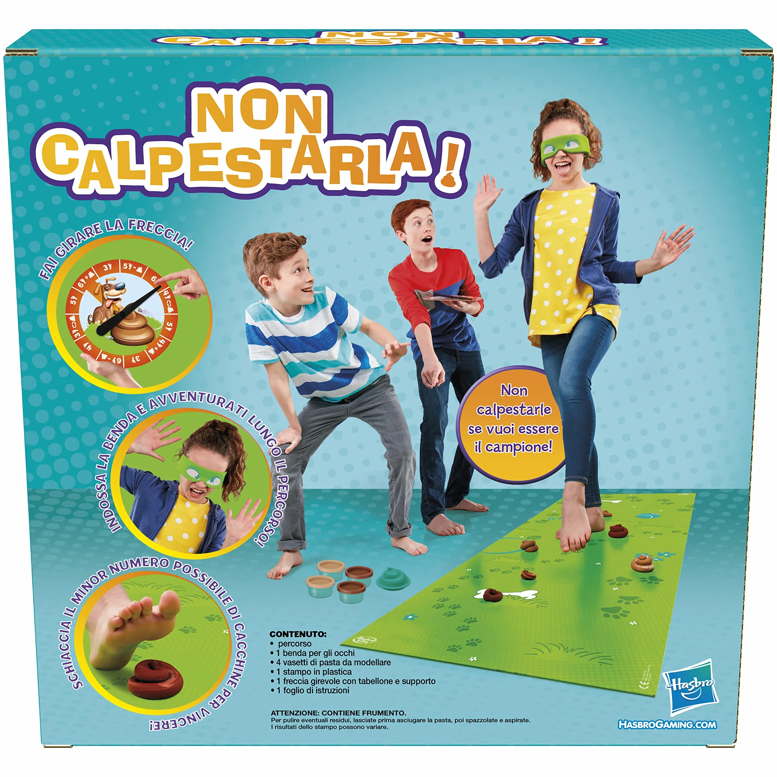 Hasbro Gaming, Ach du Kacke, gra dziecięca, wielokolorowa