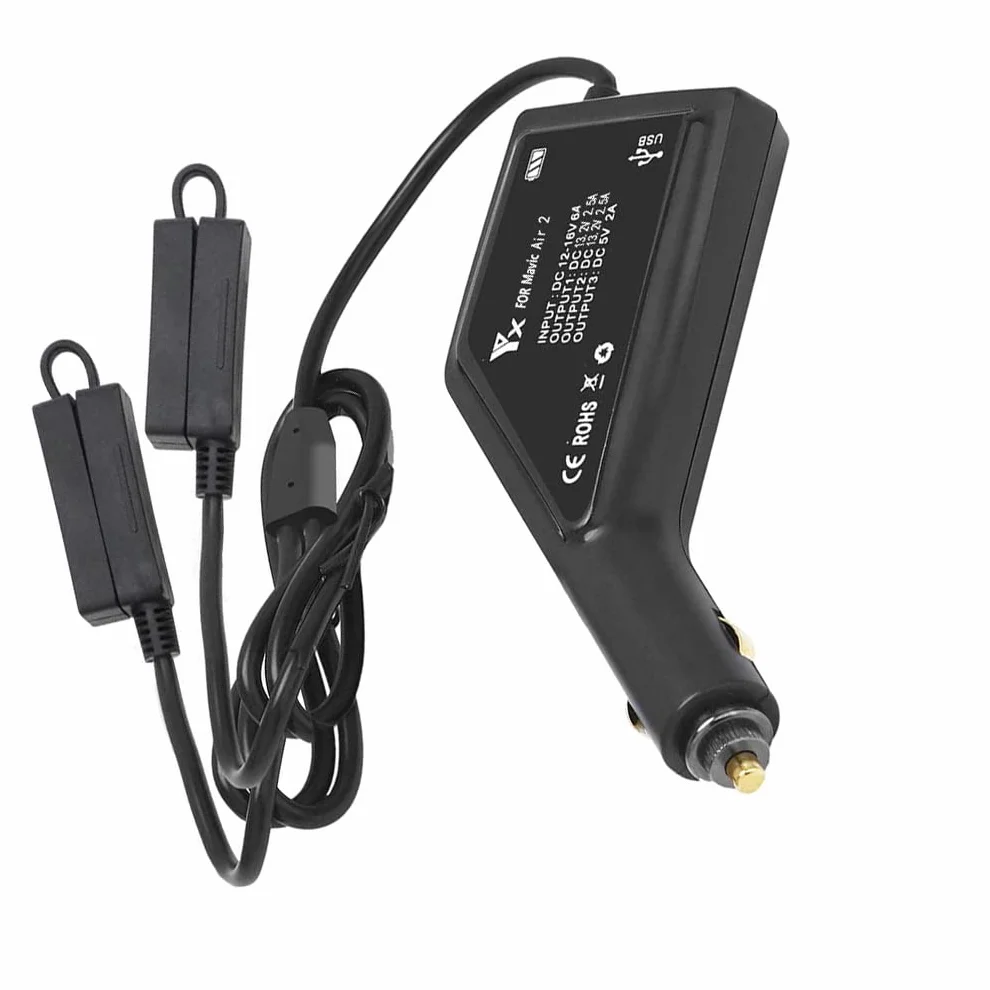 WANGCL Ładowarka samochodowa do drona 3 w 1 inteligentna do DJI Mavic Air 2 Air 2S