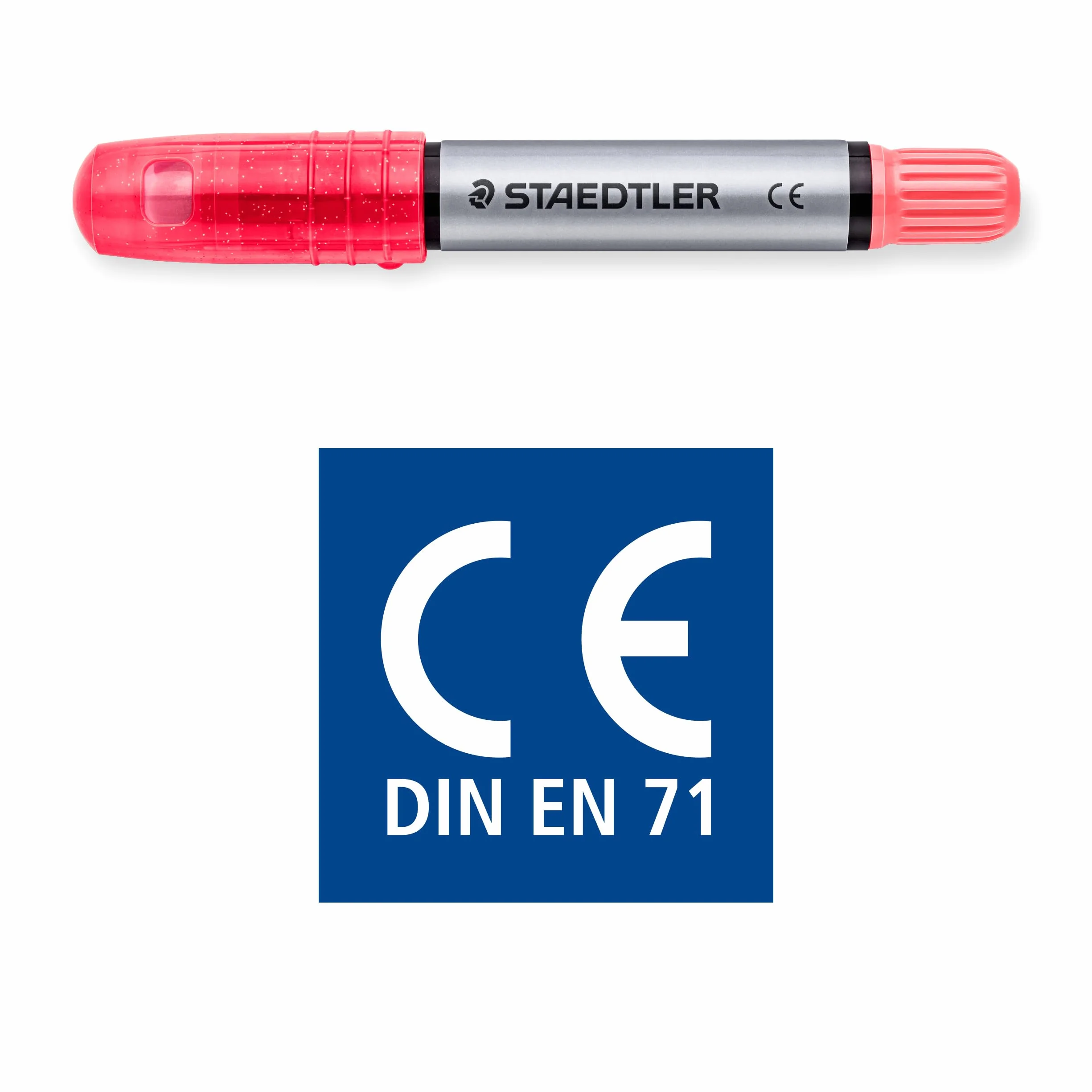 STAEDTLER Noris Club 2390M C6 kredki żelowe, 6 sztuk w zestawie, błyszczące kolory, idealne do małych dziecięcych dłoni, super miękkie i intensywne kolory, idealne również do szyb okiennych