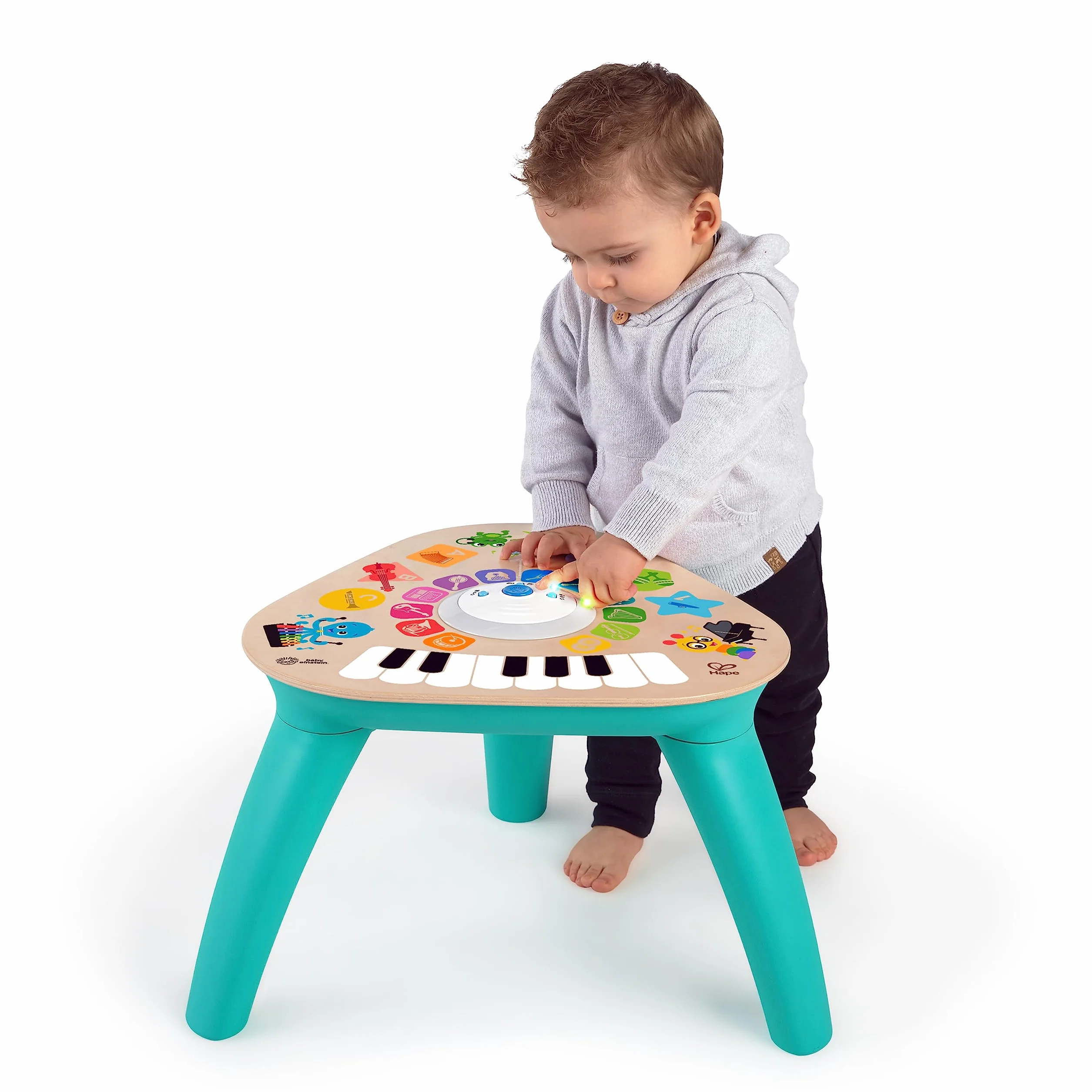 Baby Einstein 12398 Stolik Edukacyjny, Wielokolorowy, ‎44.45 x 41.91 x 33.02 cm; 1.4 kg