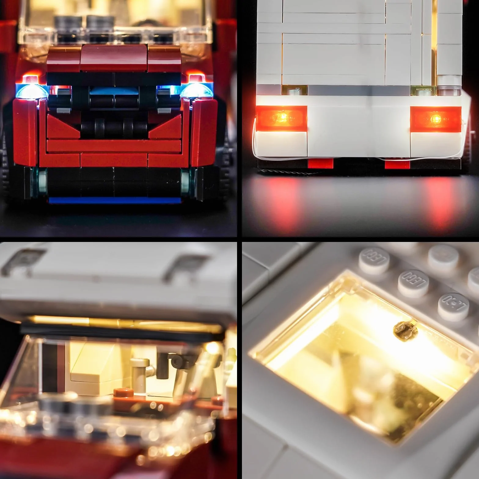 Zestaw świateł LED kompatybilny z Lego Holiday Adventure Camper Van 60454 (nie jest to model), zestaw oświetleniowy kompatybilny z Lego Holiday Adventure Camper Van kreatywna zabawka