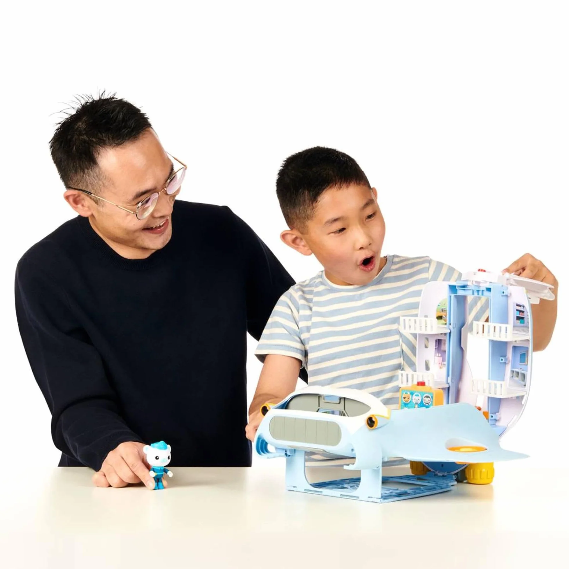 Octonauts Quoersrti Above & Beyond Octoray Transforming Playset | 7 sztuk | 25+ świateł i dźwięków
