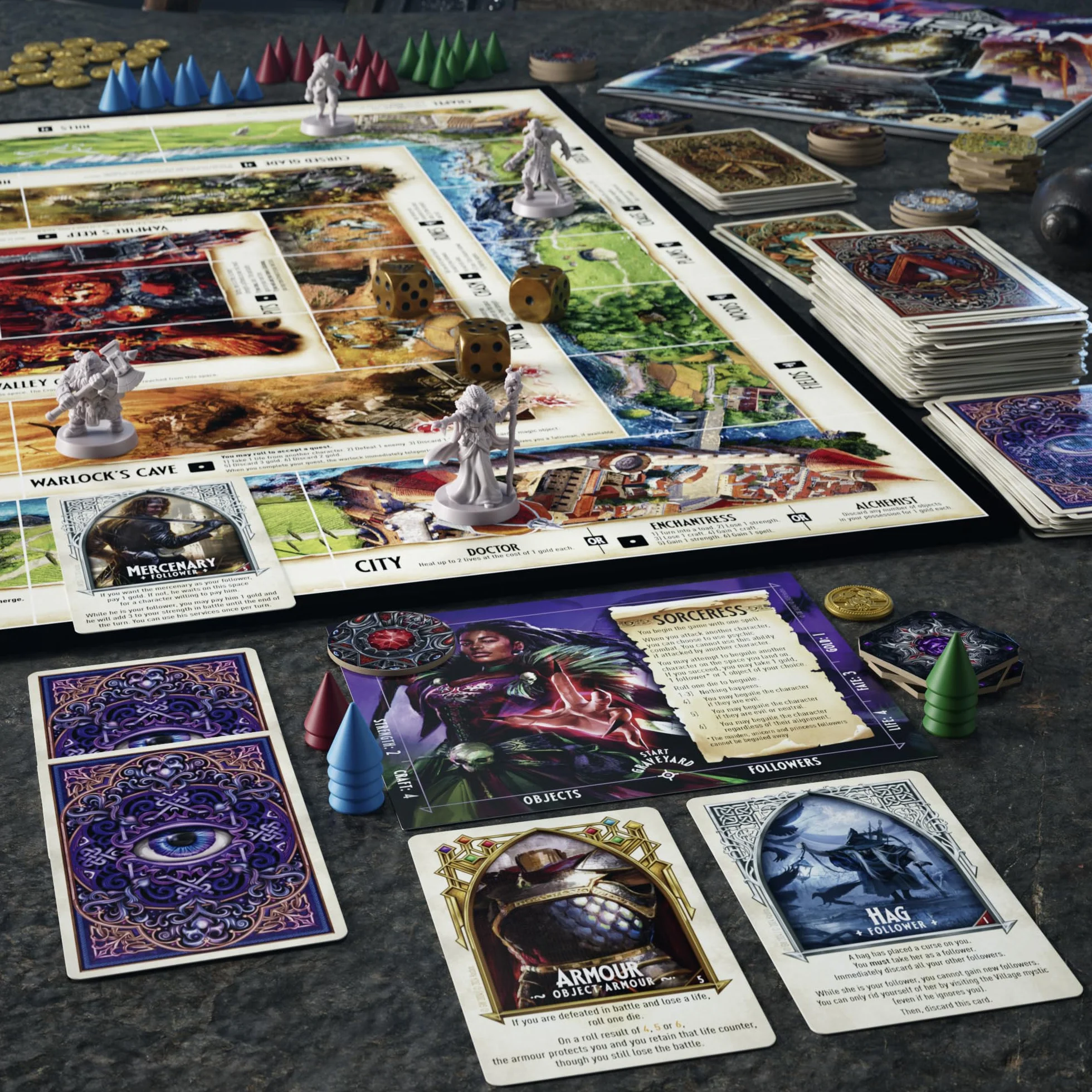 Avalon Hill Talisman: The Magical Quest Board Game, 5. edycja | Fantasy Tabletop Adventure Games | Od 12 lat i więcej | 2 do 6 graczy | Gry strategiczne RPG
