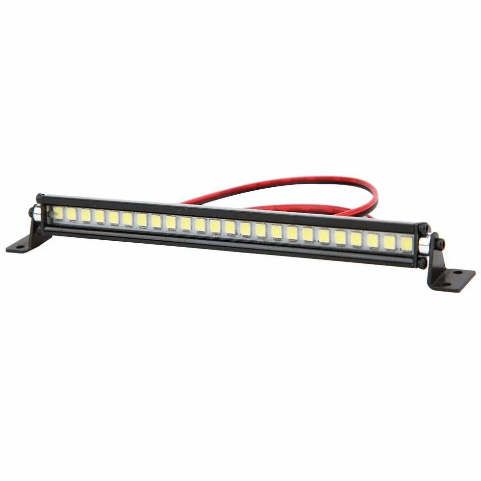 Światła dachowe RC, 24 diody LED lampa dachowa dekoracja RC akcesoria kompatybilne z Scx10 1/10 RC Car (czarny)