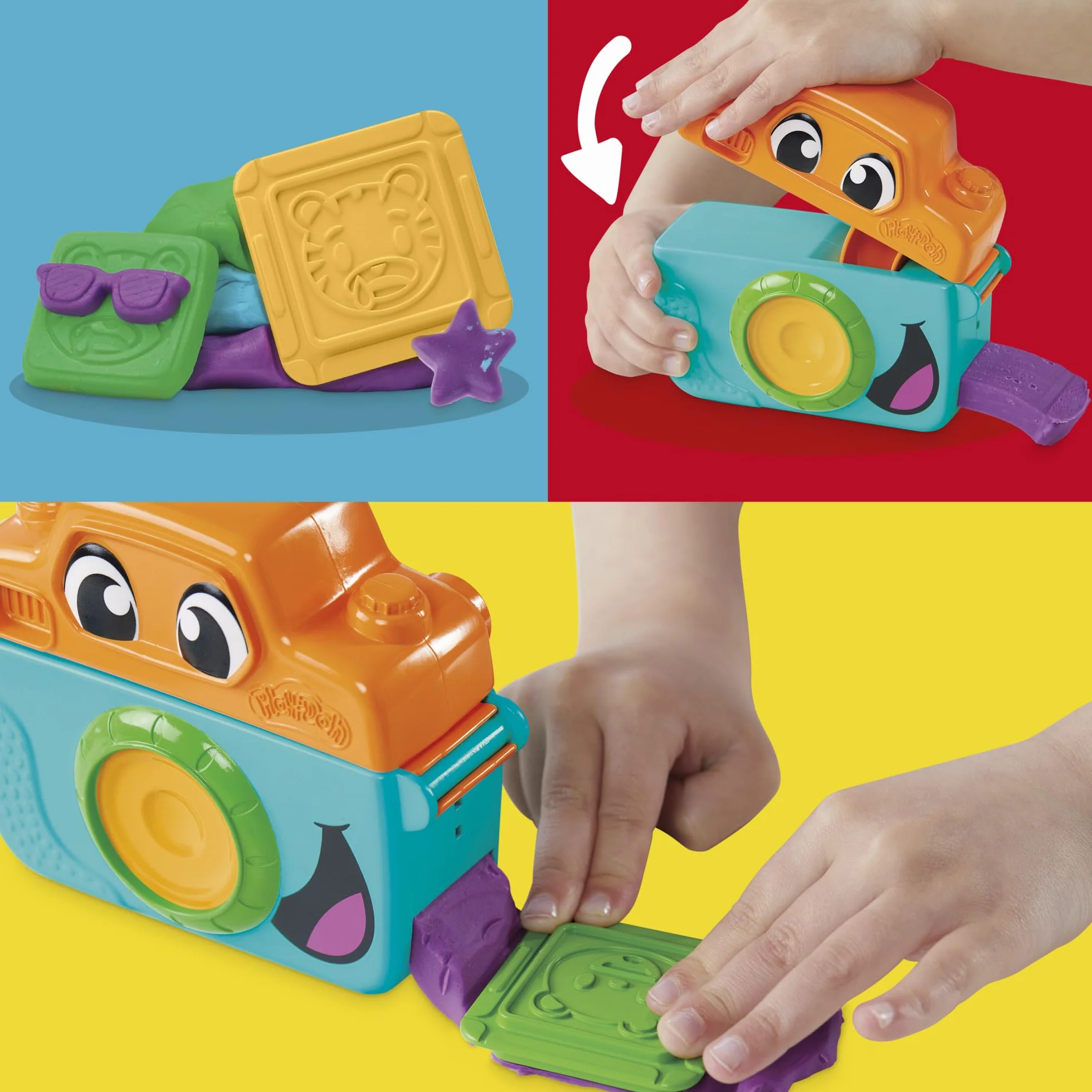 Zestaw startowy Fotozabawa Play-Doh z zabawkowym aparatem fotograficznym