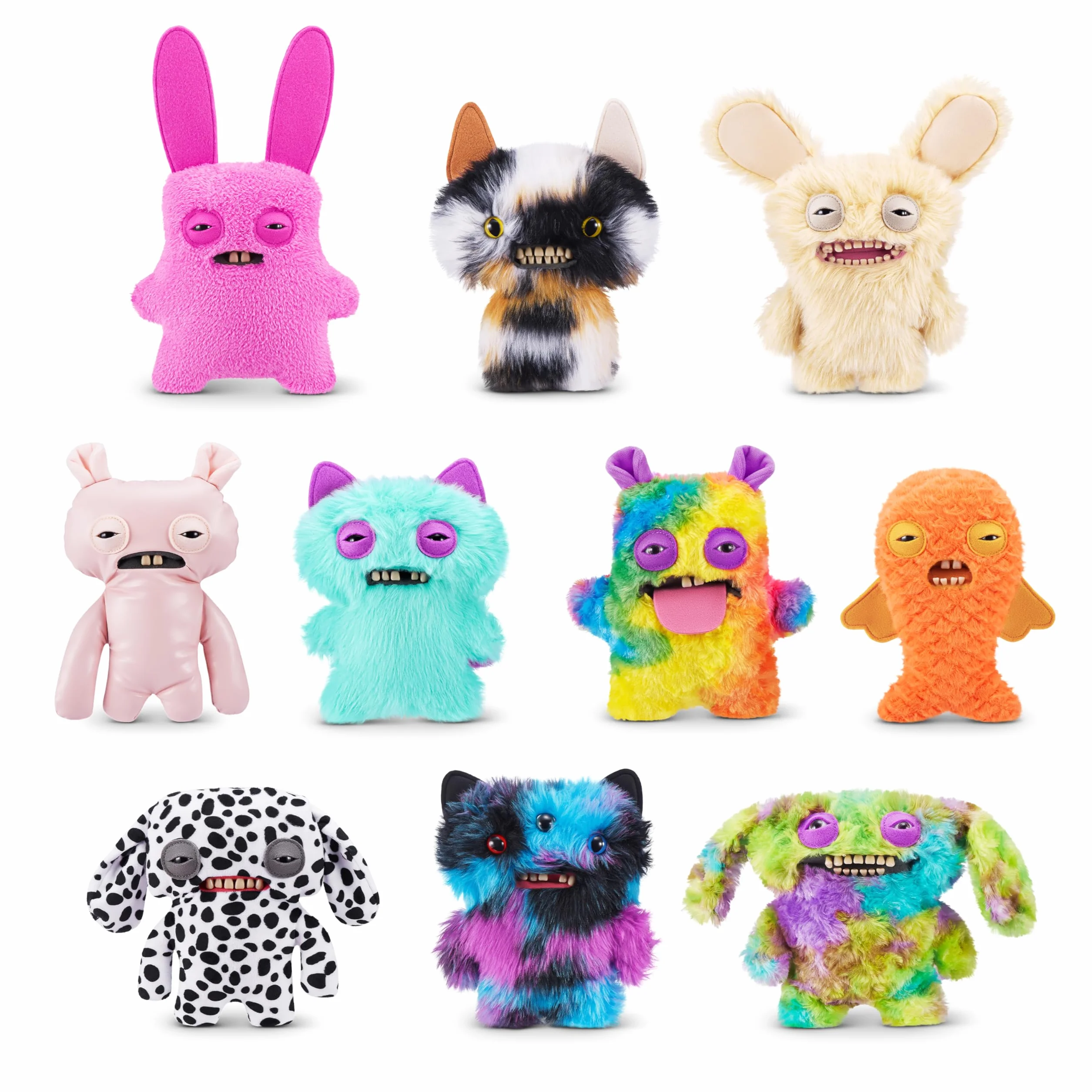 Fuggler -BUTT UGLY PET 22.9 cm SERIA 1-PLUSH 2PK(skrzydlaty nietoperz - Calico Cat i złota rybka)
