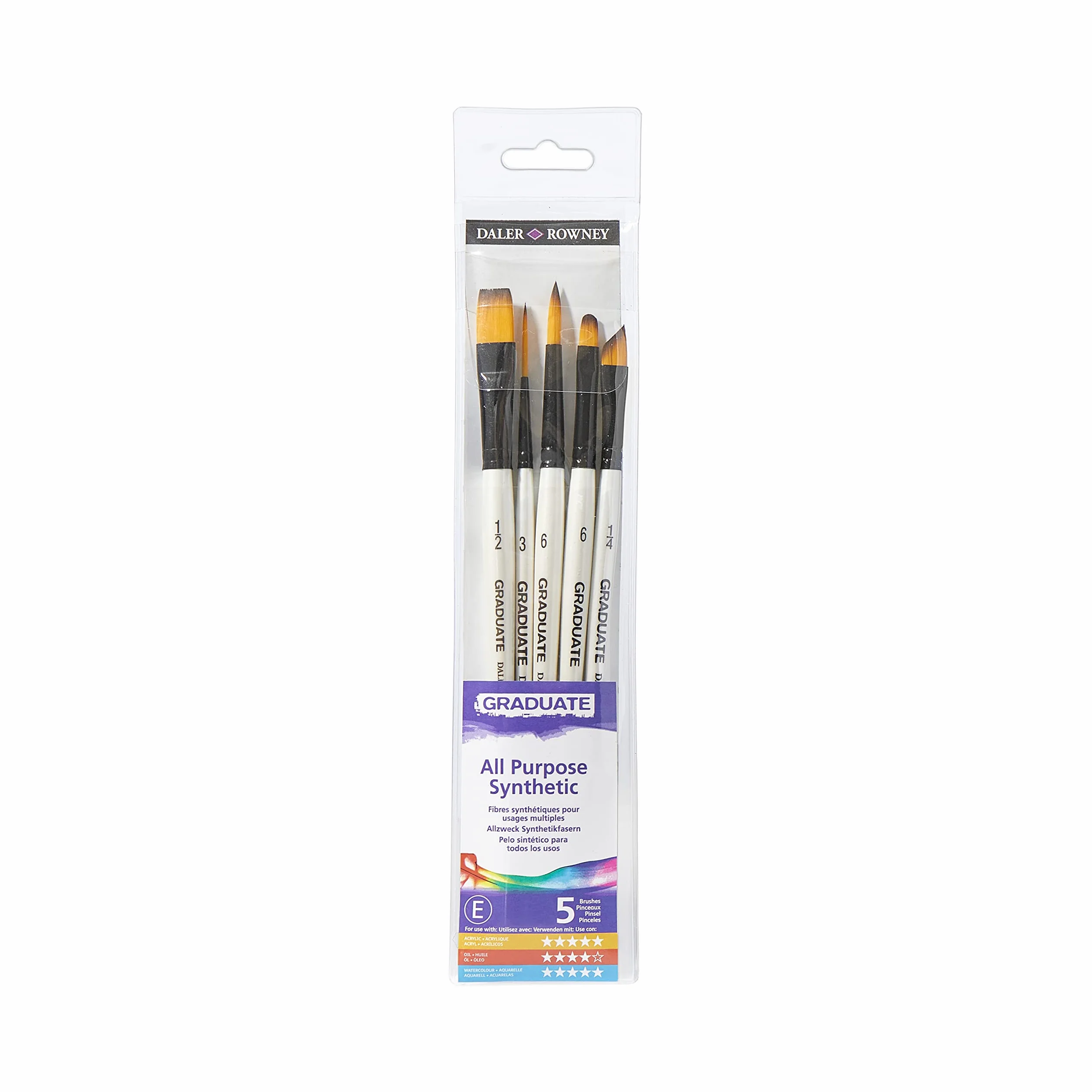 Daler Rowney Graduate 5-częściowy zestaw farb syntetycznych