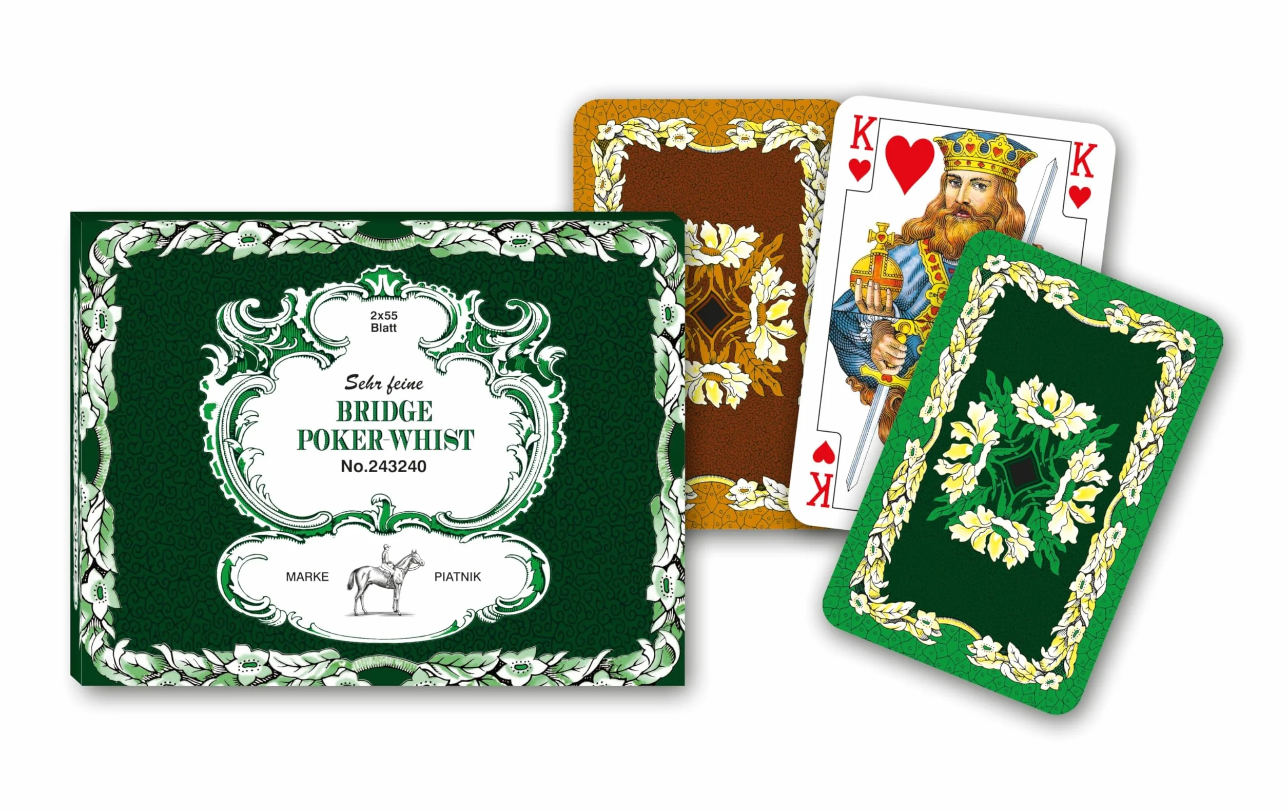 Karty 2 talie - Liście dębu Bridge Poker Whist