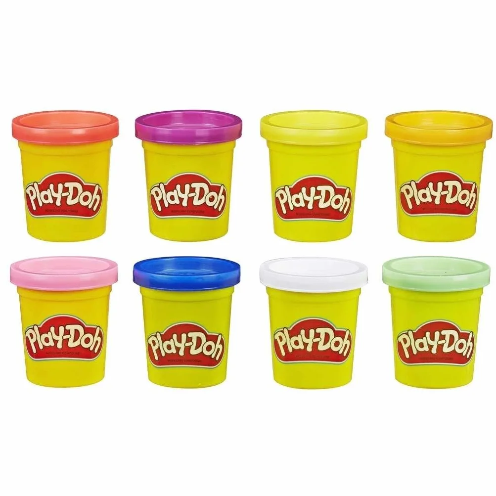 Play-Doh 8-pakowy neonowy nietoksyczny związek modelujący z 8 kolorami, E5063ES1