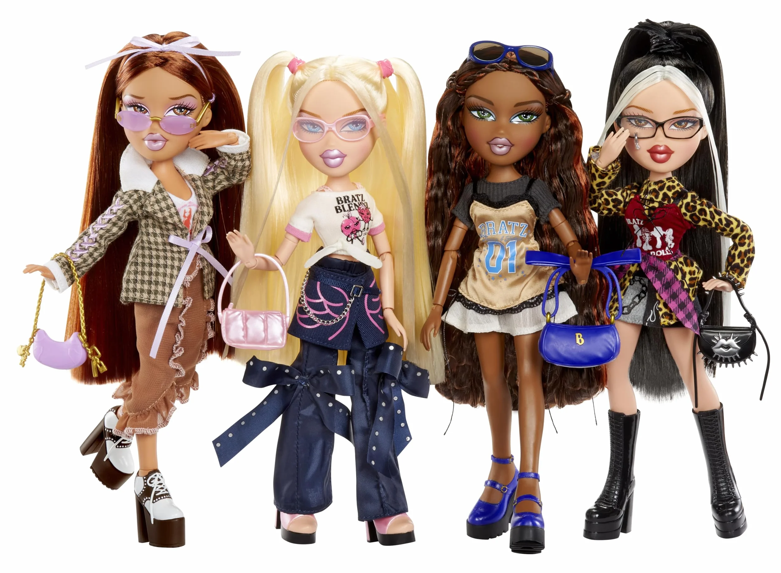 Bratz Stylin' Jade – Modna Lalka z Koszulką do Personalizacji dla Ciebie, w Zestawie Akcesoria – Urocza Zabawka dla Dziewczynek