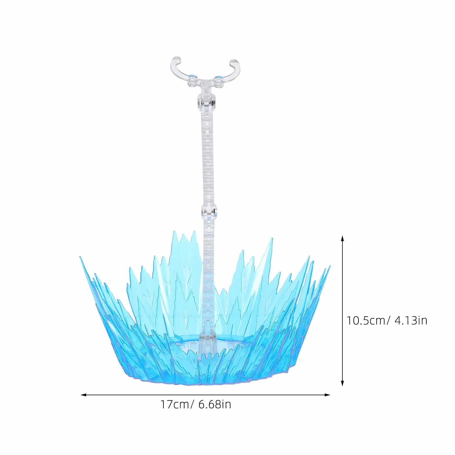 Vaguelly Stojak na figurki akcji z efektem uderzeniowym, kompatybilny z modelami 1/100, plastikowa podstawa