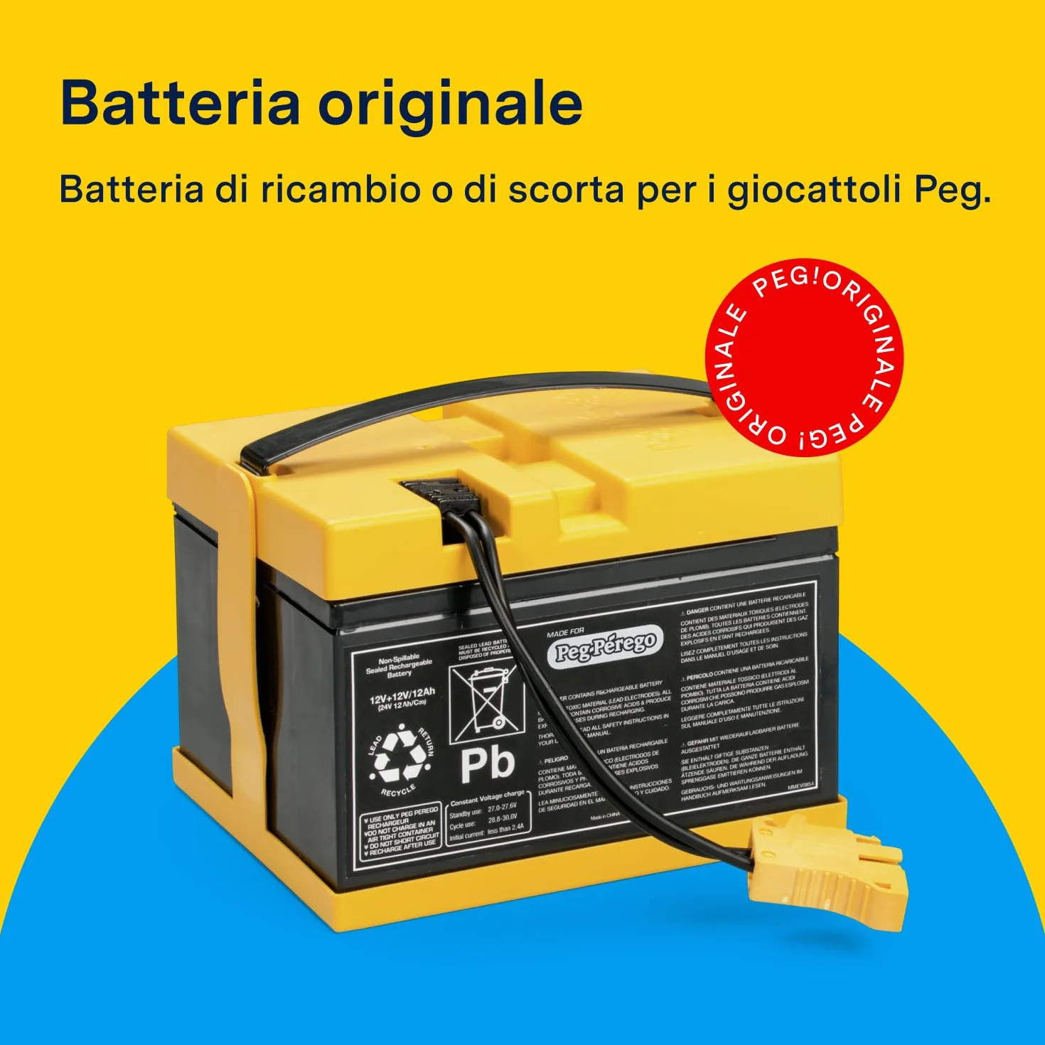 Peg Perego Bateria 24 V 12 Ah