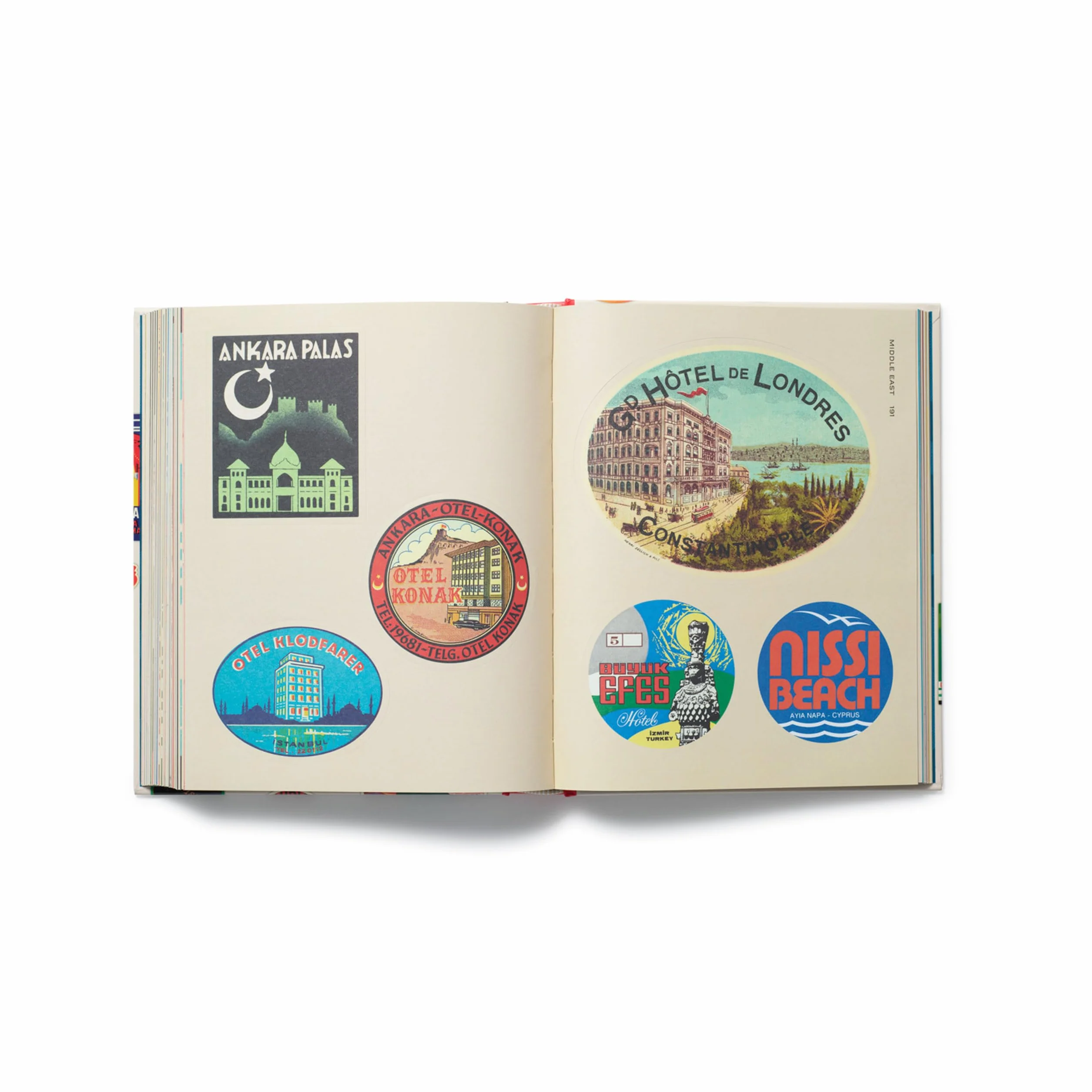 Hotel Retro: Vintage Luggage Labels from Tokyo to Buenos Aires /anglais: 250 Travel Ephemera Stickers