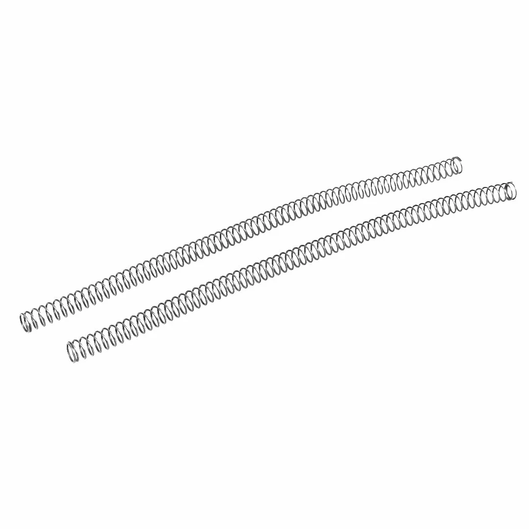 sourcing map 2 szt. kompresja sprężyna kablowa przemysłowa stal manganowa czarna 1,2 mm x 12 mm x 305 mm