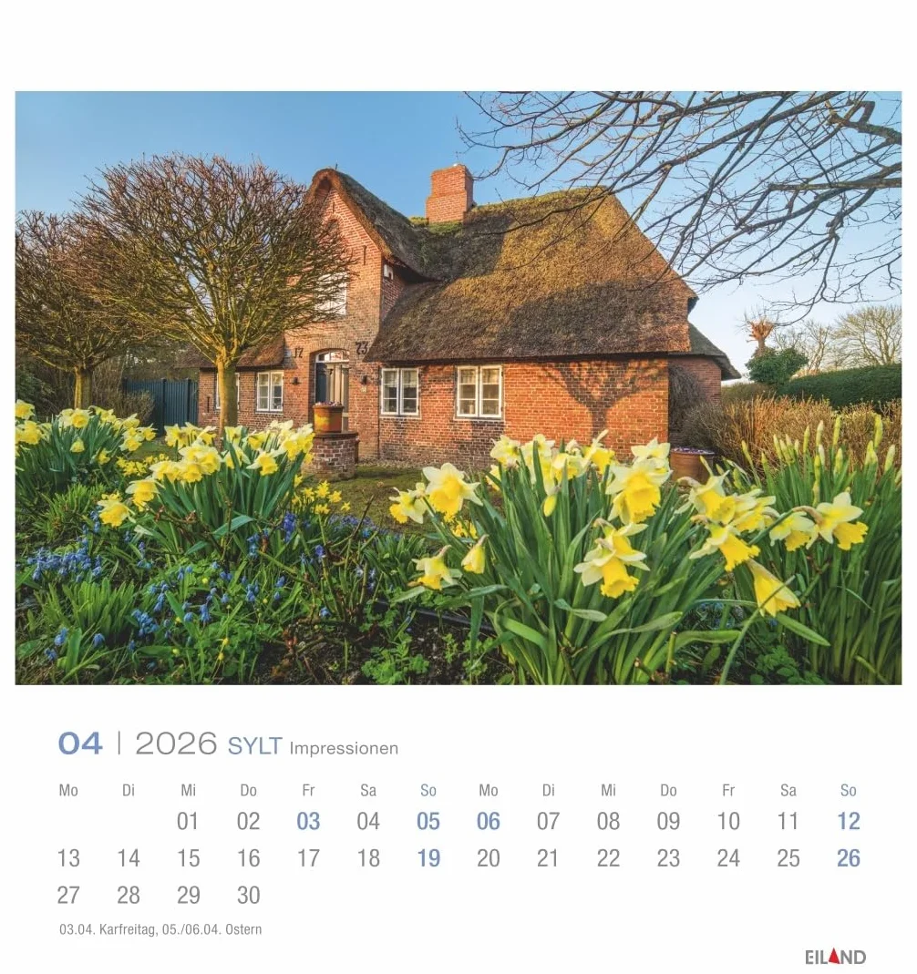 Sylt Impressionen Postkartenkalender 2026: Die schönsten Seiten der Insel in einem kleinen Kalender zum Aufstellen oder Aufhängen. Fotokalender mit monatlichen Postkarten zum Sammeln und Verschicken.