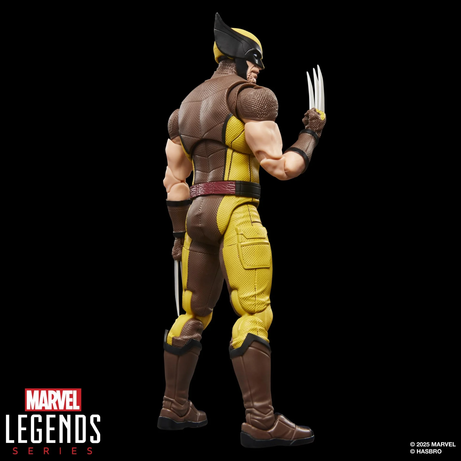 Wolverine (w brązowym kombinezonie) z serii Marvel Legends, kolekcjonerska figurka w skali 15 cm na prezent z filmu Deadpool & Wolverine wytwórni Marvela