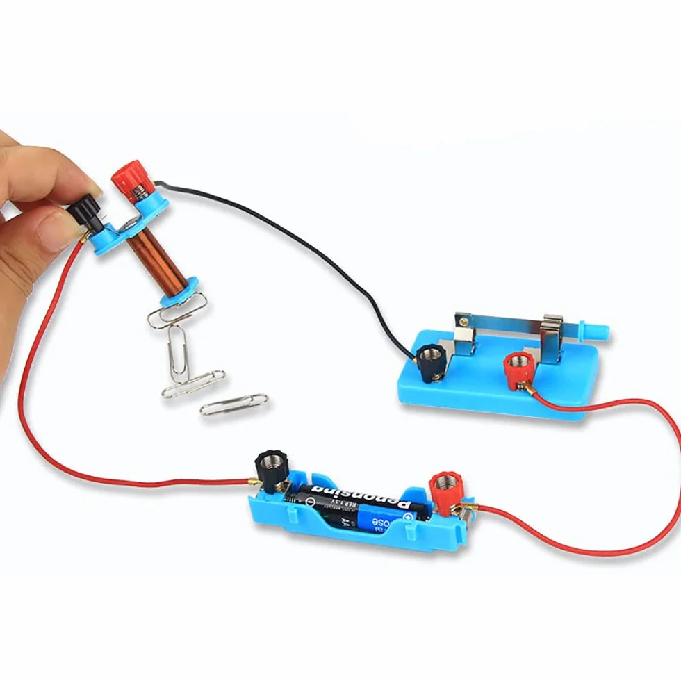 Science Magnets Experiment Set for Kids Zestaw do elektroelektryczności i magnetyzmu dla studentów Stem Kit Physics Lab Basic Circuit Tools for Learning Starter