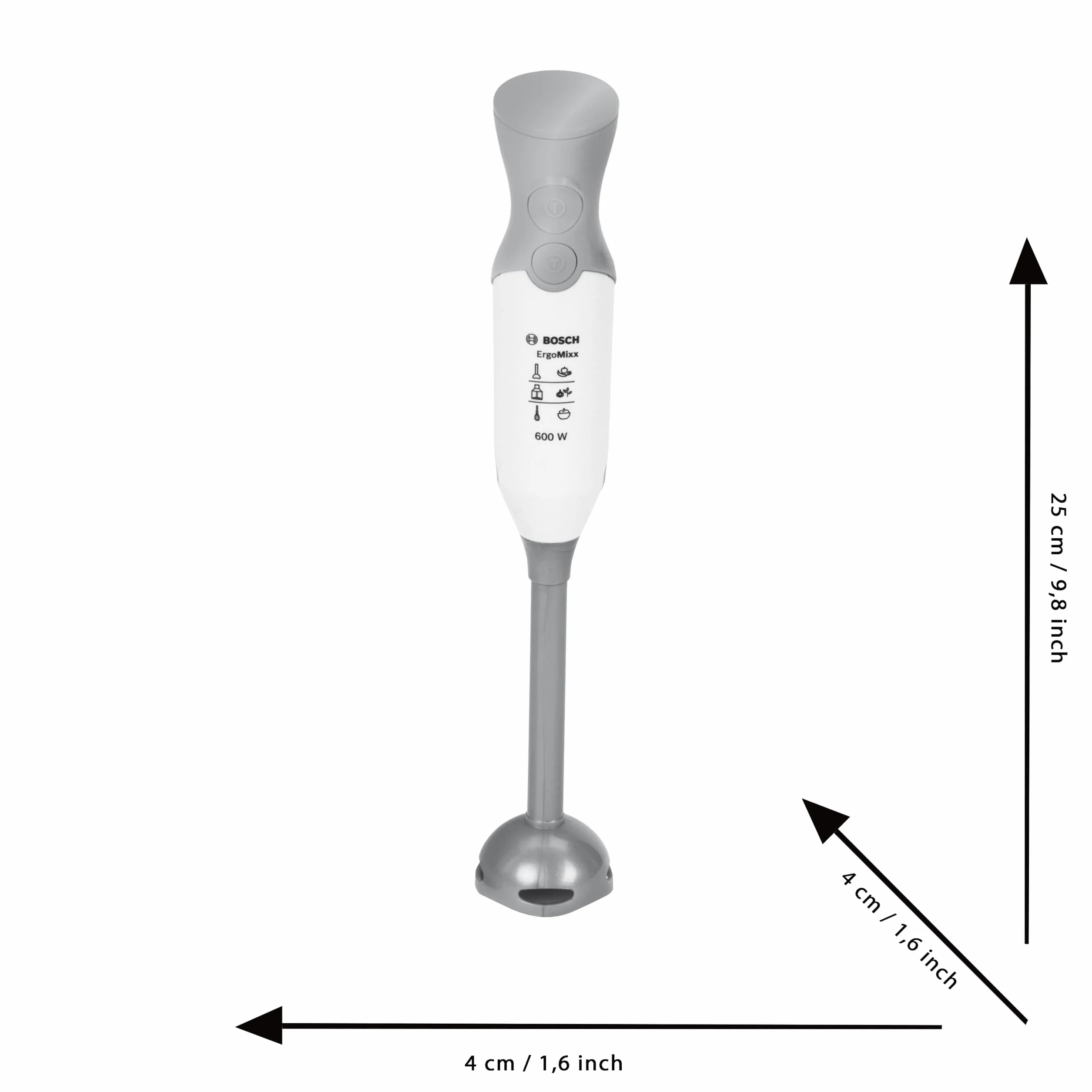 Theo Klein 9246 Blender ręczny Bosch Atrapa dla dzieci 8x8x27,5 cm od 3 lat