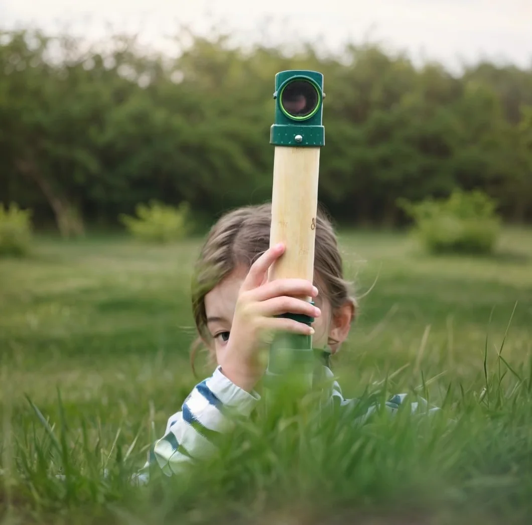 Periscope, Hape Hide-And-Seek Periscope, Made From Sustainable Bamboo, Nature Fun Outdoor Toys. 3 years +
