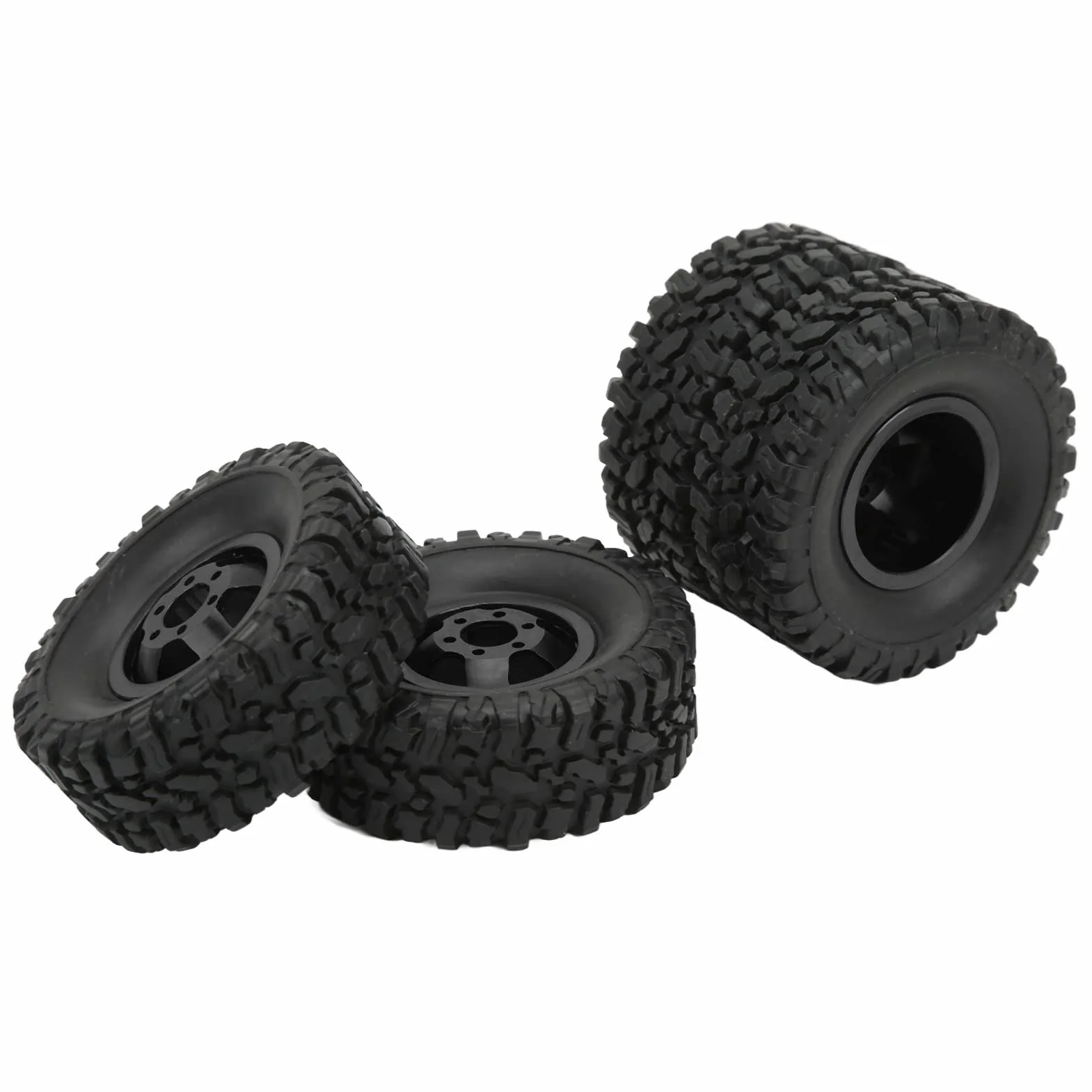 Gumowa opona ze stopu aluminium piasta koła do WPL C14 C24 B14 B24 B16 B36 1/16 RC Car Upgrade część czarna