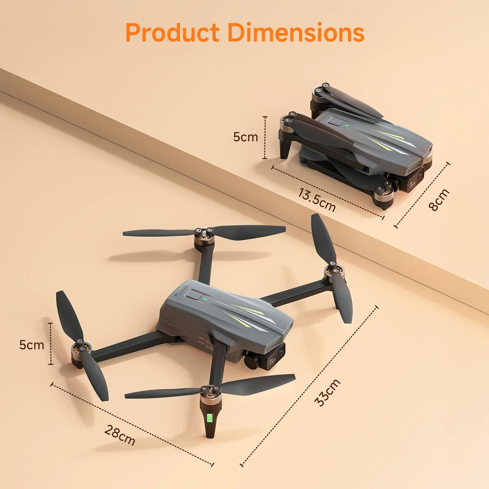 Ameta S20 Dron z Kamerą 4K Professional, Dron z GPS dla Dzieci i Dorosłych z Automatycznym Powrotem, 50 Minutowym Czasem Lotu, Trybem Inteligentnym, Sterowaniem Gestami, Wadze Poniżej 249g