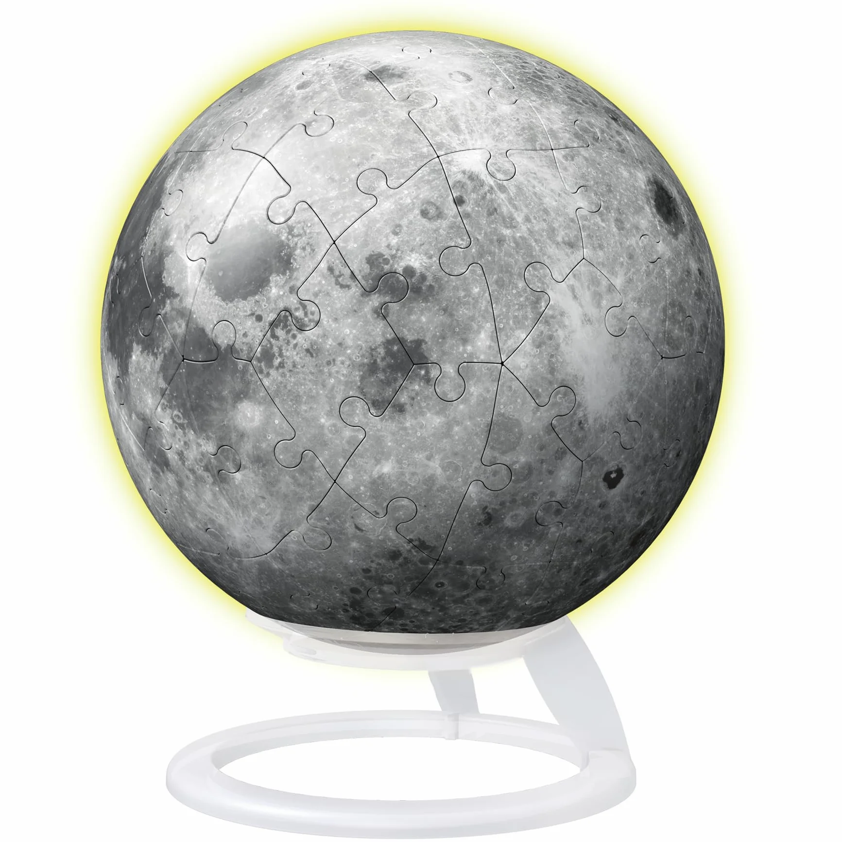 3D Puzzle-Ball Der Mond - Glow-in-the-Dark: Erlebe Puzzeln in der 3. Dimension