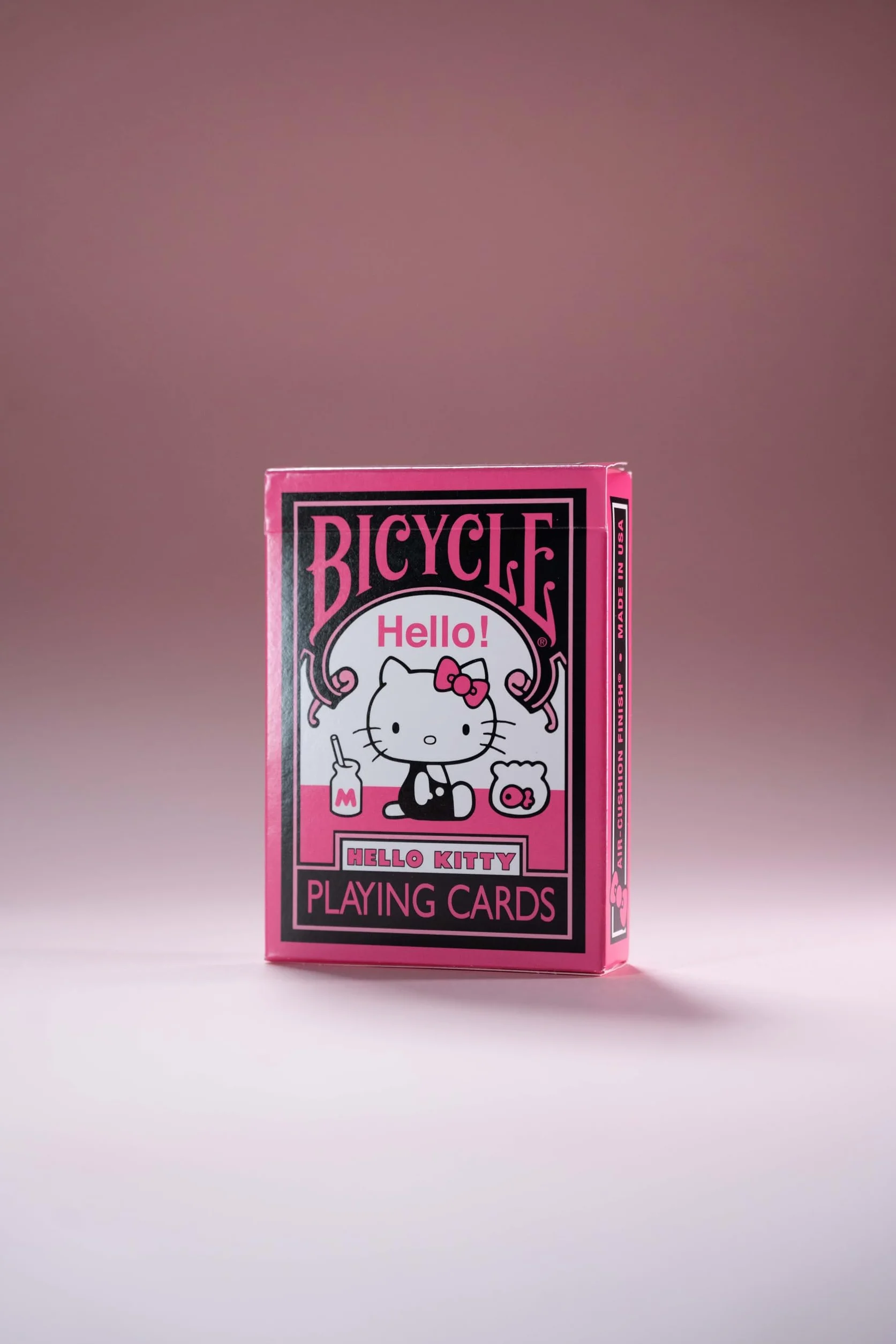 Bicycle Hello Kitty - Black and Pink (Designer Spielkarten, Poker, Skat...)